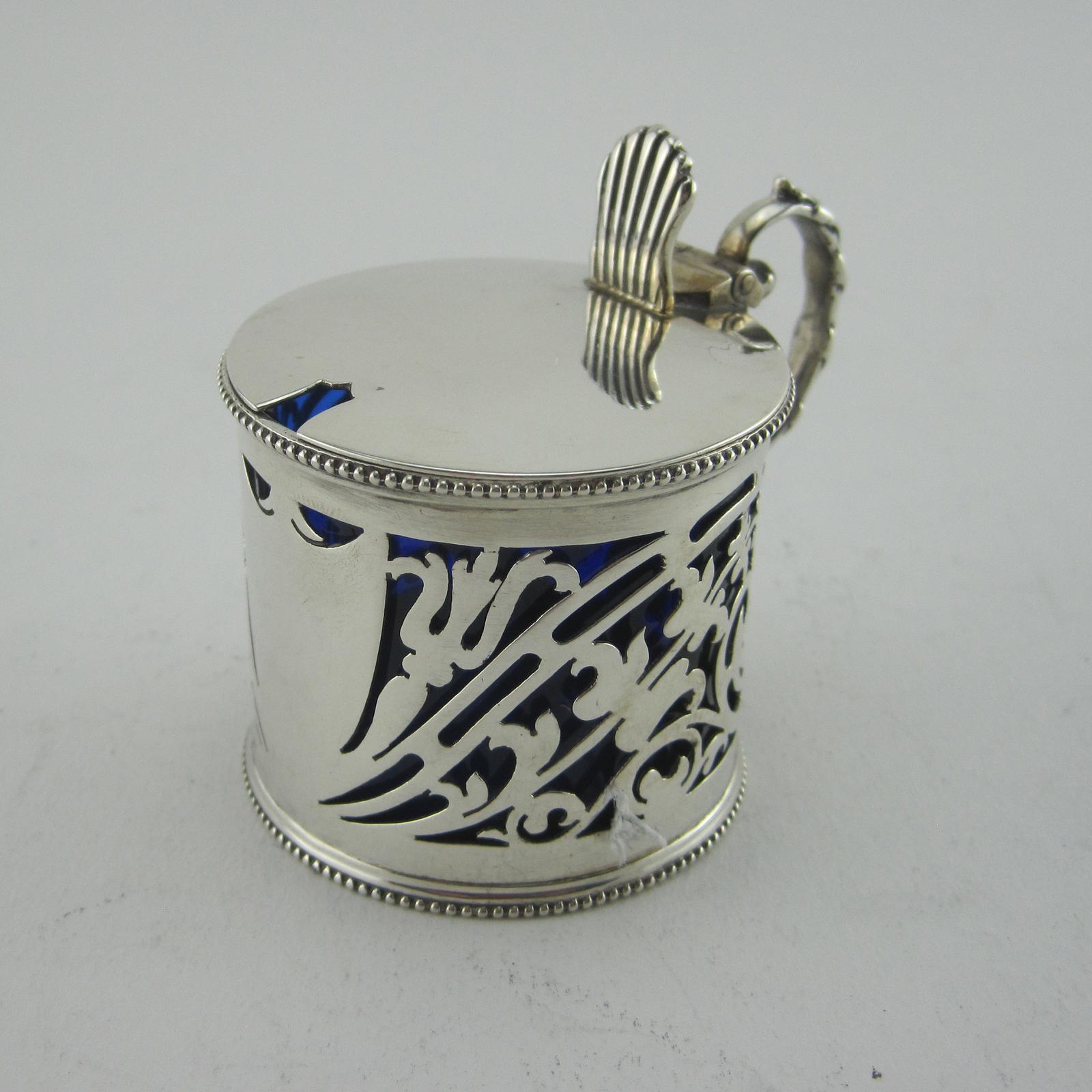 Victorian Sterling Silver Mustard Pot by William Hutton & Son (1 of 8)