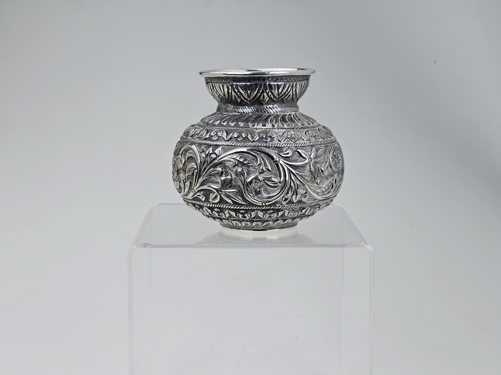 Antique Indian Silver Vase (1 of 10)