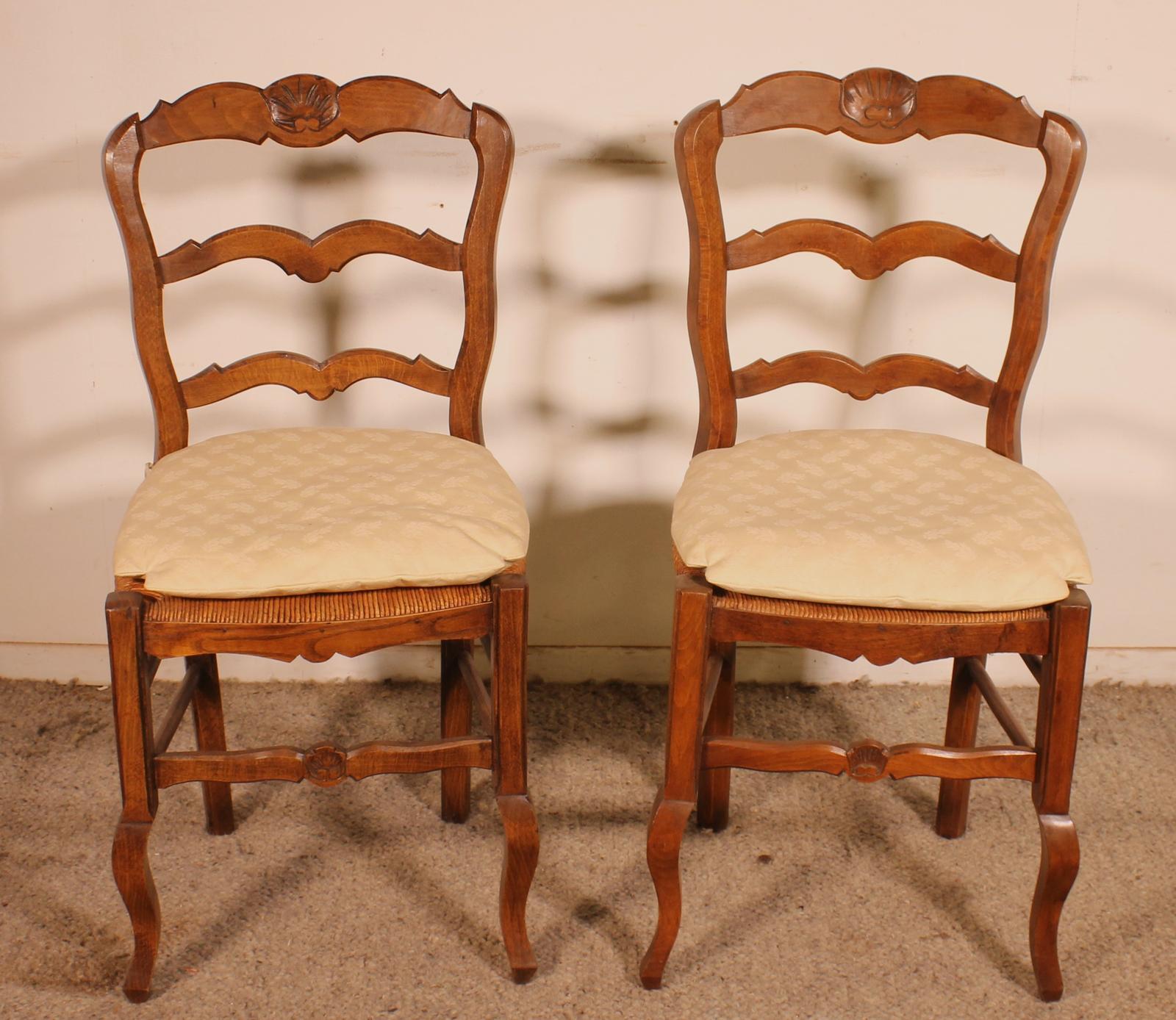 Two Rush-Seated Oak Chairs c.1900 (1 of 9) Two Rush-Seated Oak Chairs c.1900 (1 of 9)
