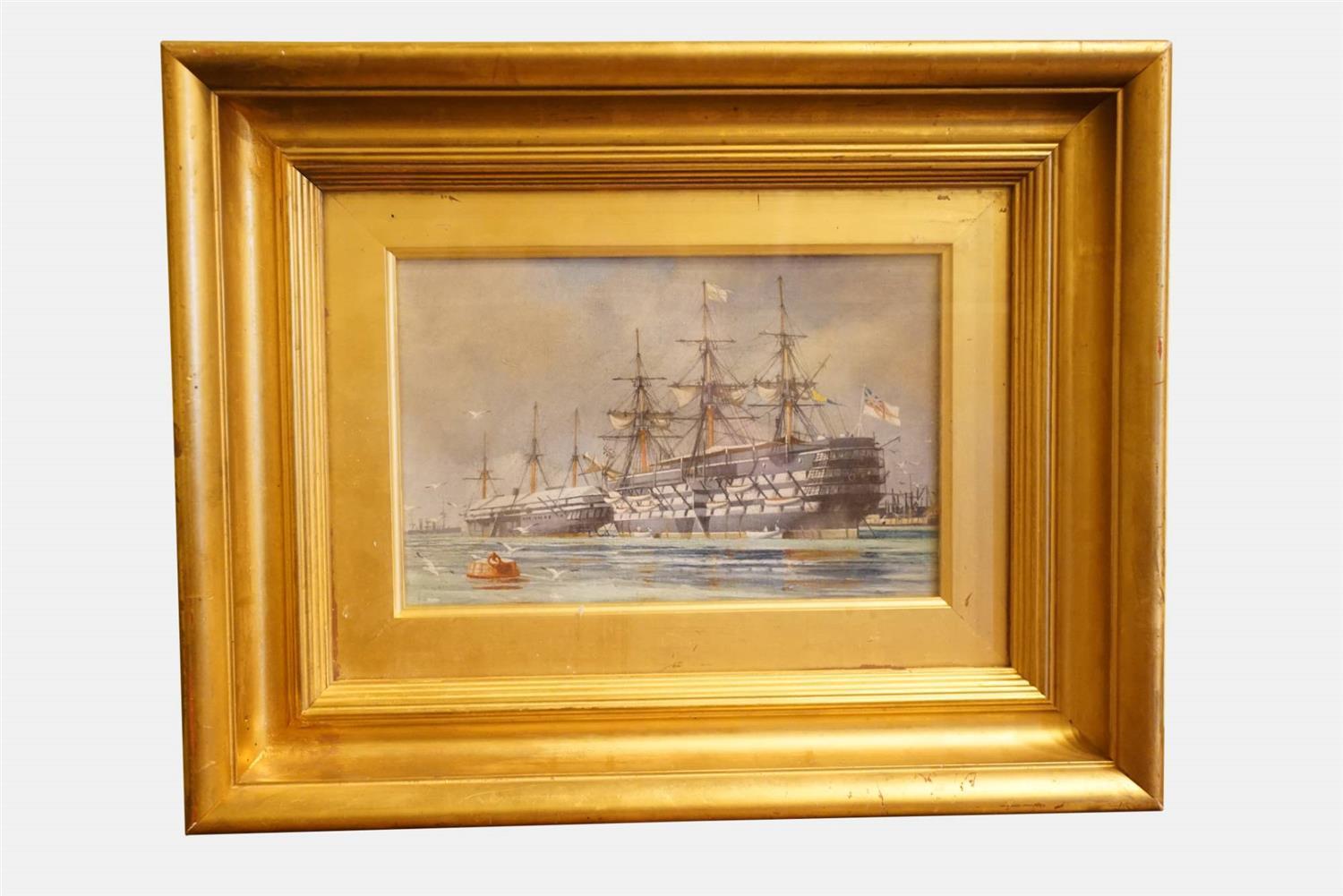 H M S Warrior & HMS Vernon c.1900 (1 of 3) H M S Warrior & HMS Vernon c.1900 (1 of 3)