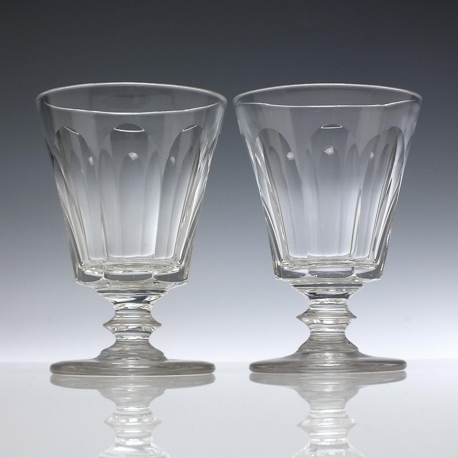 Pair of Georgian Bucket Bowl Glass Rummers c.1820 (1 of 5)