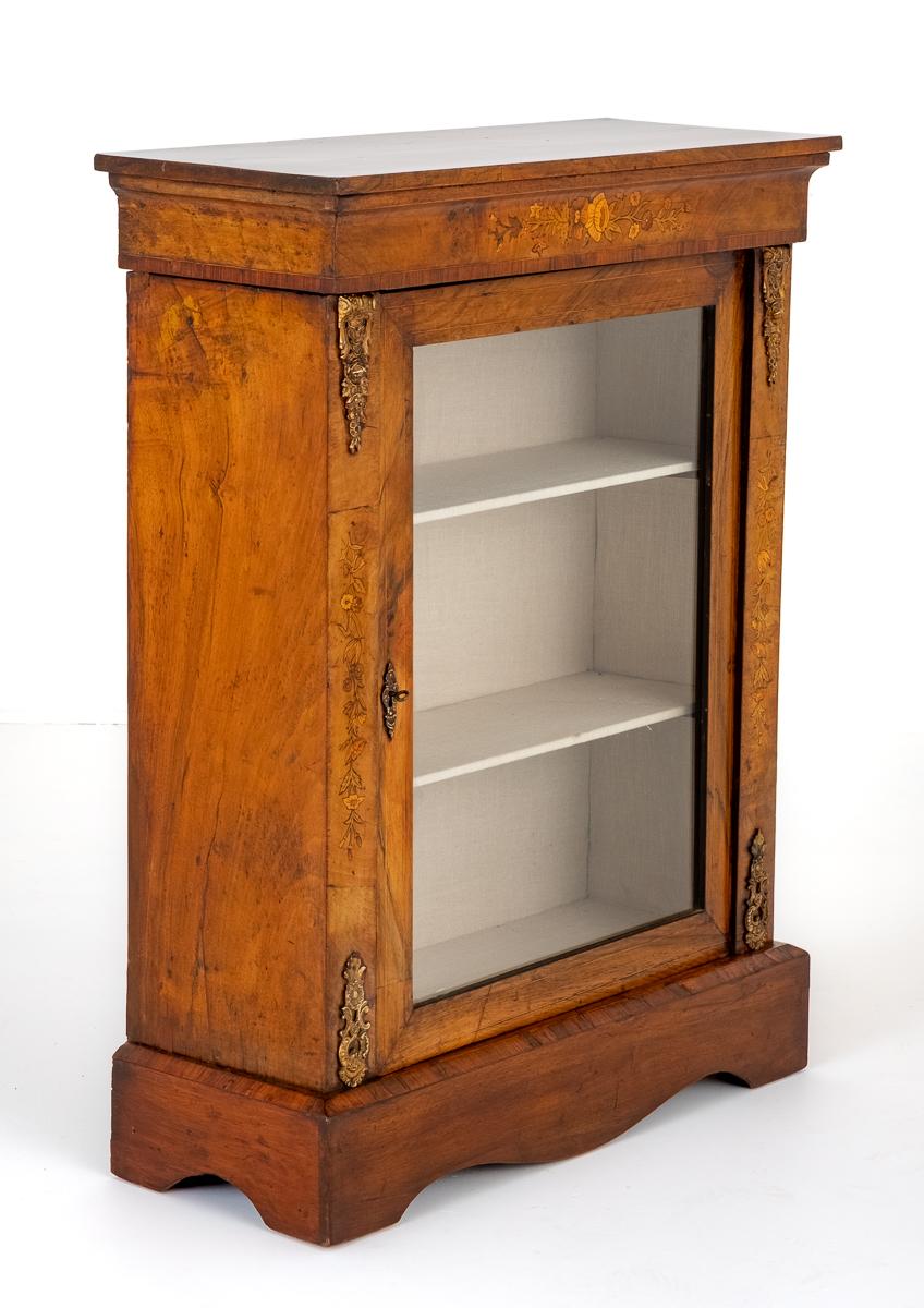 Victorian & Walnut Inlaid Pier Cabinet (1 of 7)
