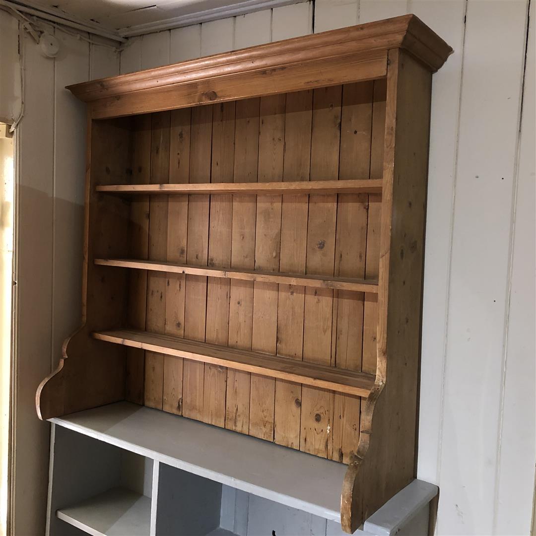 Antique Pine Dresser Top Shelves LA398460