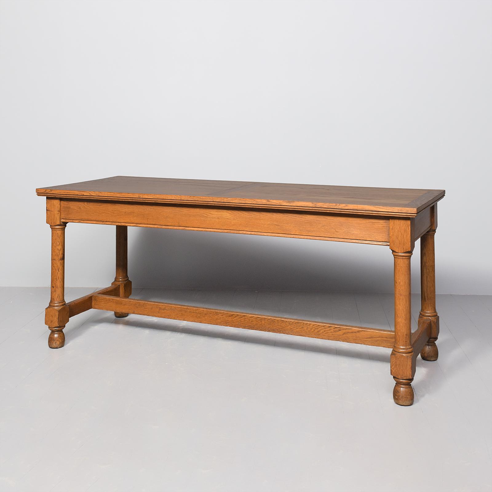 Late Victorian Handmade Oak Refectory Table - Traditionally Restored - Excellent Condition (1 of 6) Late Victorian Handmade Oak Refectory Table - Traditionally Restored - Excellent Condition (1 of 6)