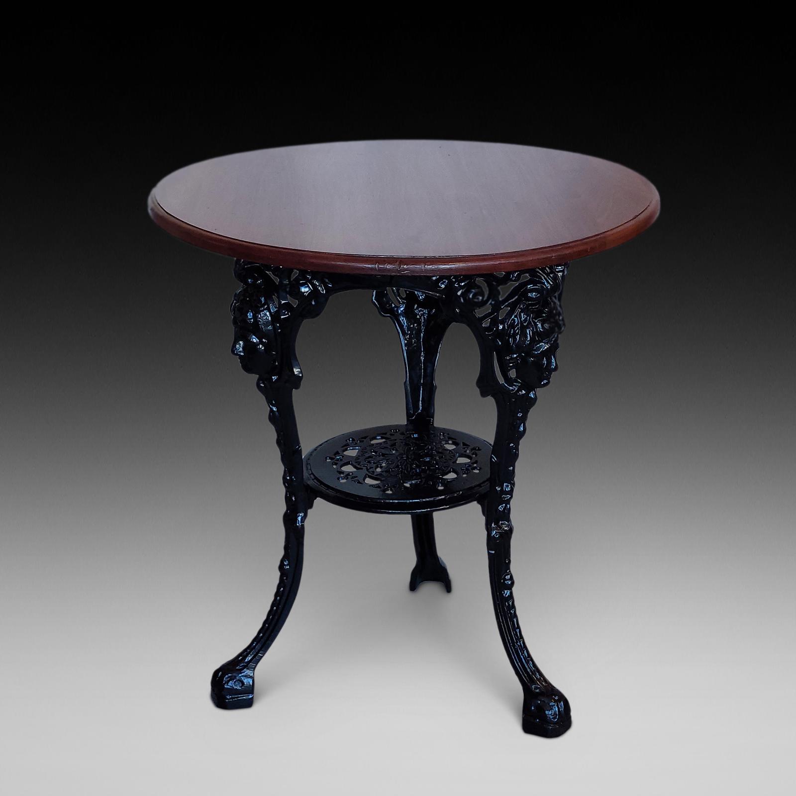 Victorian Cast Iron Pub Garden "Britannia" Table (1 of 7)