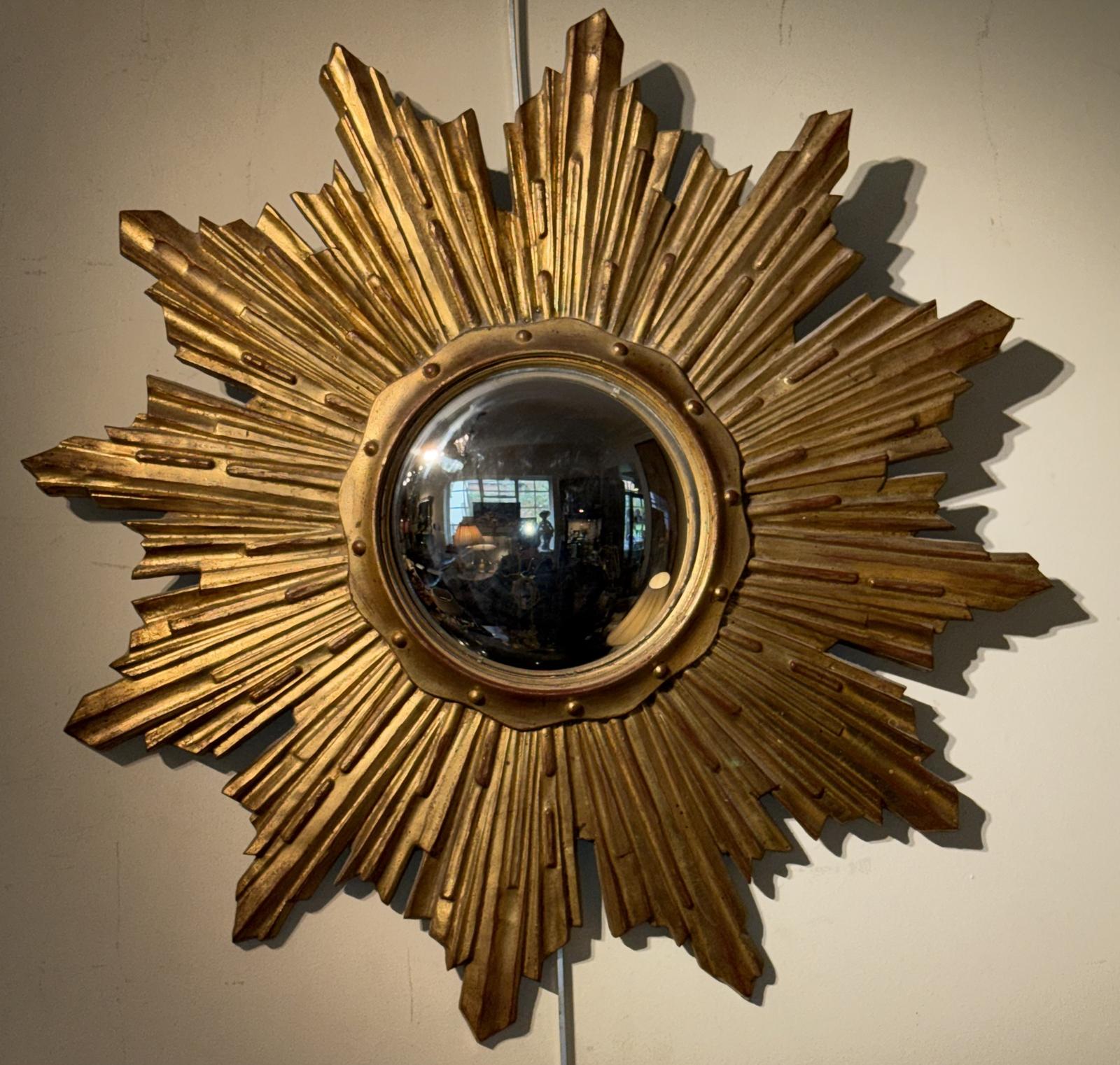 Mid Century Sunburst Mirror in Gilt (1 of 5) Mid Century Sunburst Mirror in Gilt (1 of 5)