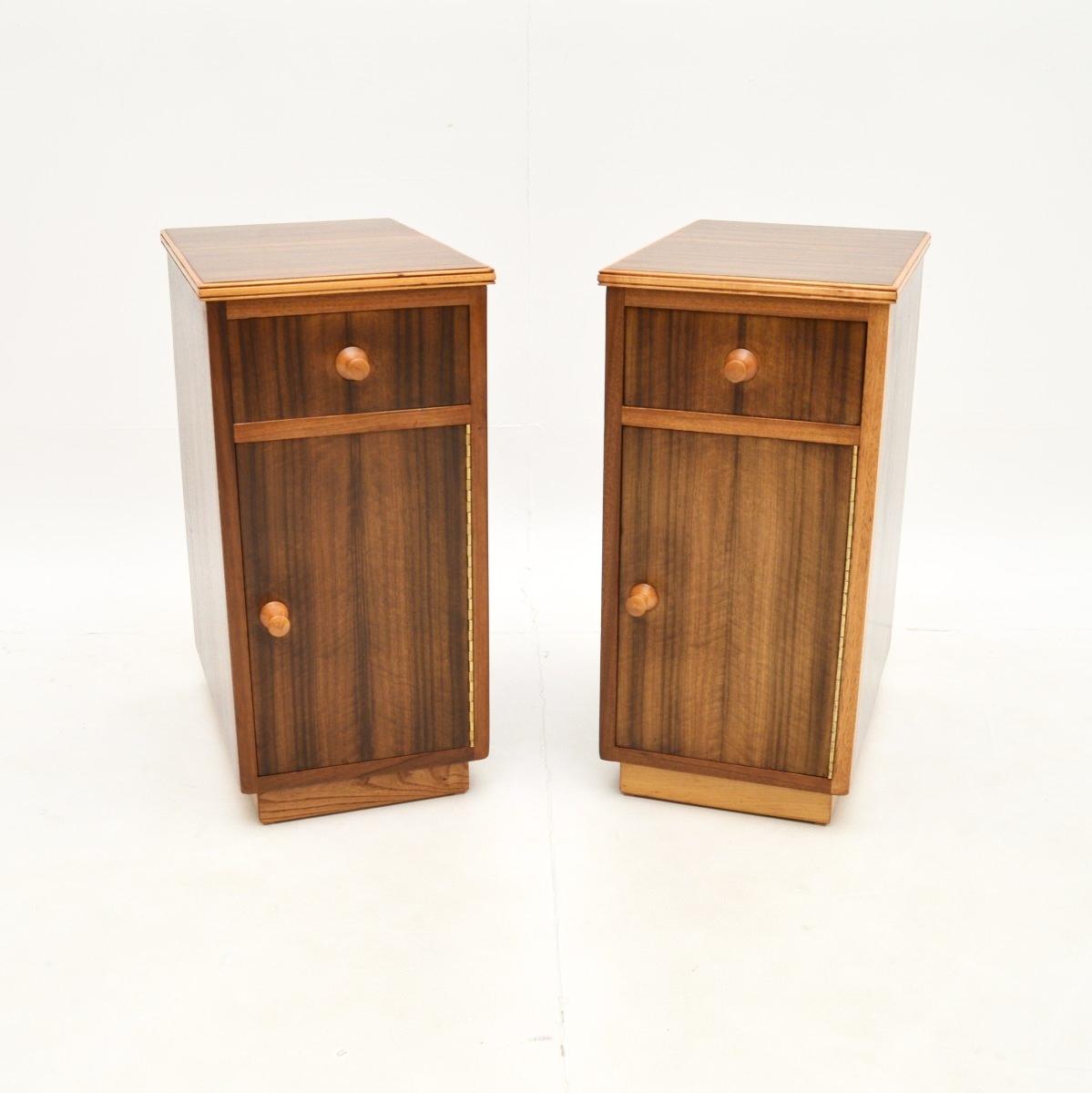 Pair of Vintage Walnut Bedside Cabinets by Neil Morris (1 of 10)