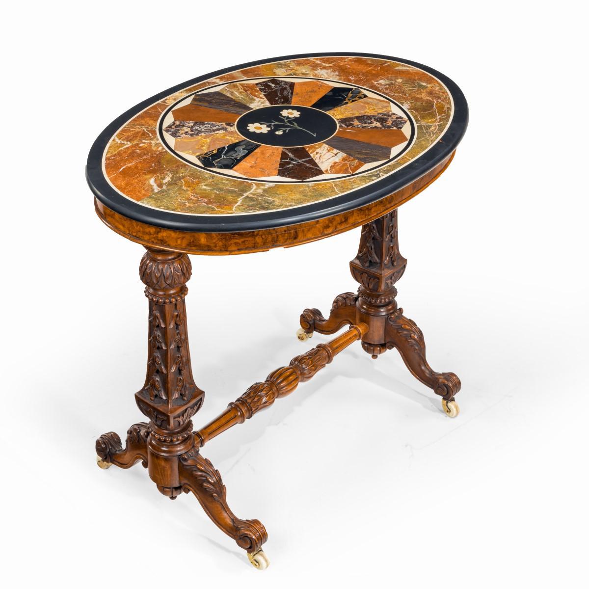 Victorian Walnut & Pietra Dura Table (1 of 16) Victorian Walnut & Pietra Dura Table (1 of 16)