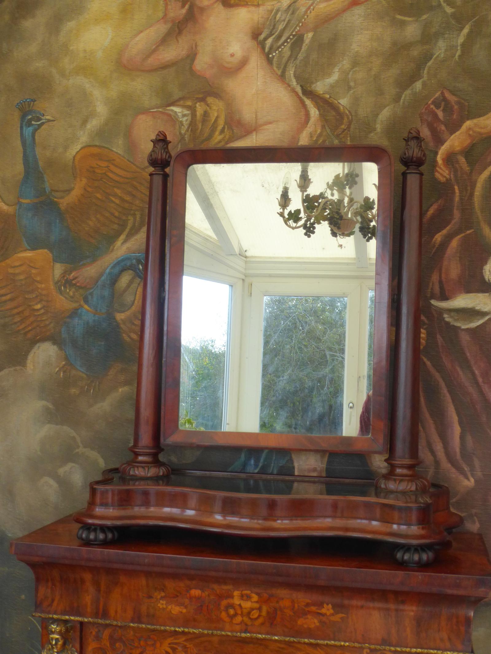 Flame Mahogany Dressing Table Mirror 1780 (1 of 13)