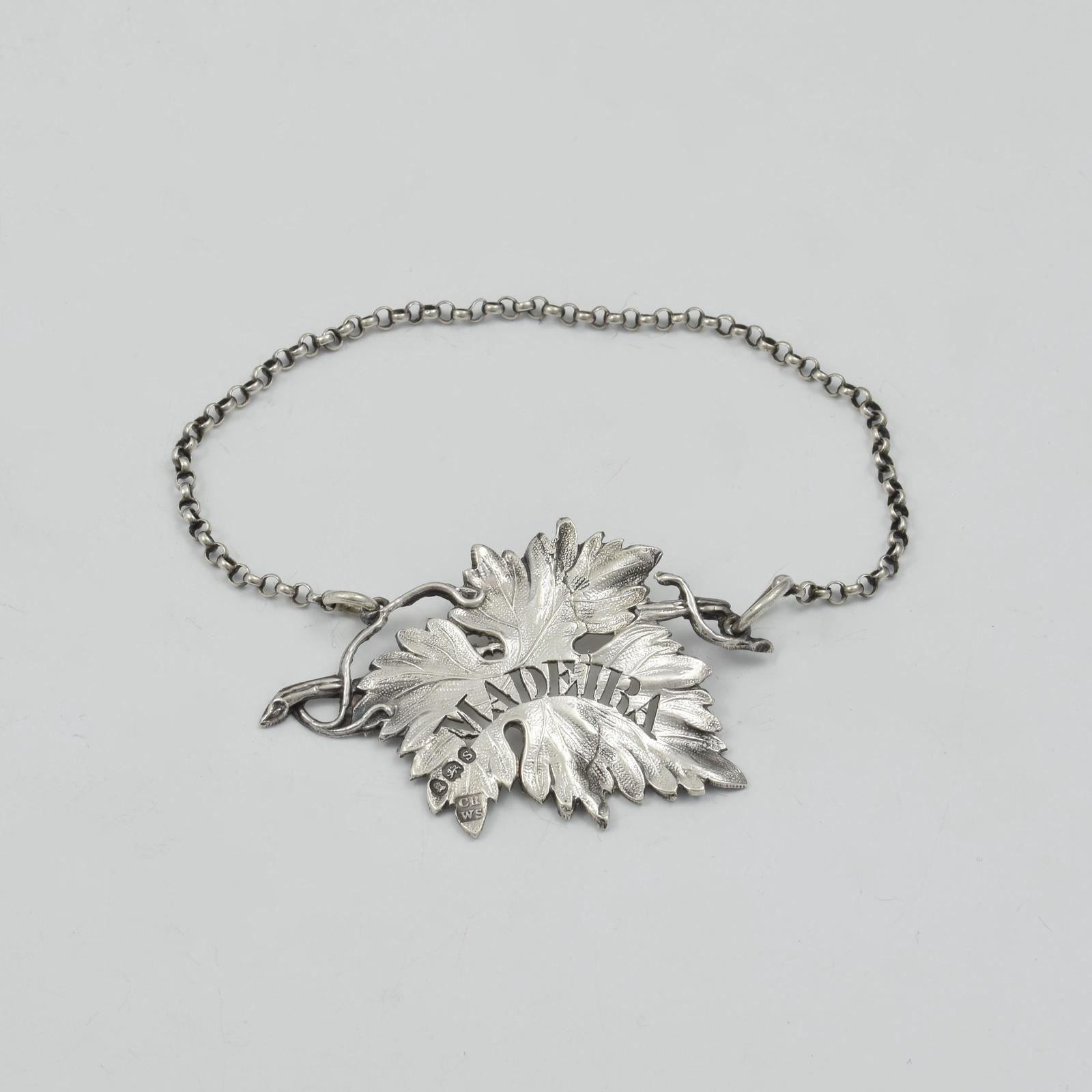 William IV Silver Madeira Decanter Wine Label 1833 Rawlings & Summers (1 of 3)