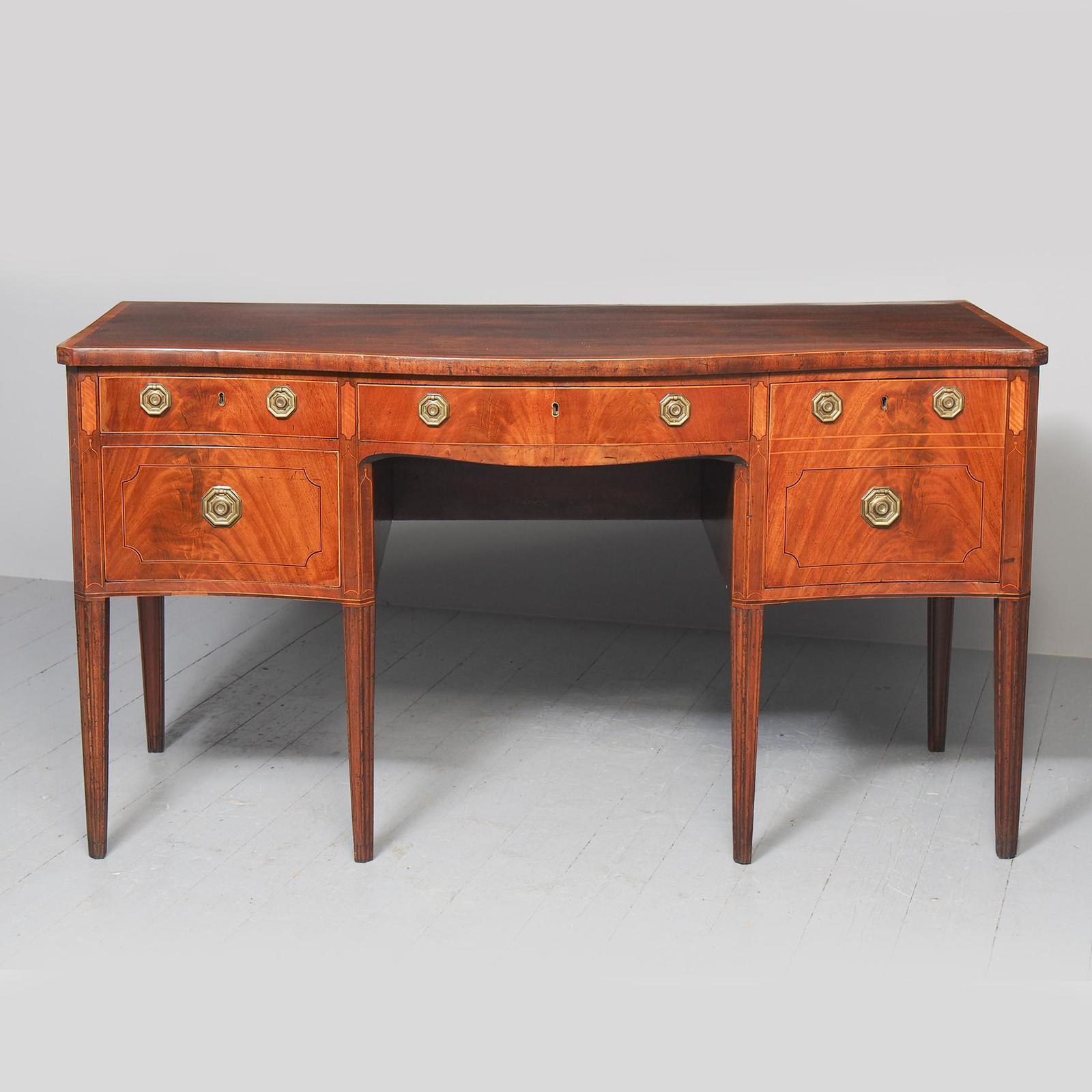 Georgian Inlaid Mahogany Sideboard (1 of 16)