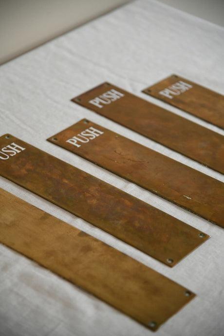 Vintage Brass Finger Plates (1 of 9) Vintage Brass Finger Plates (1 of 9)