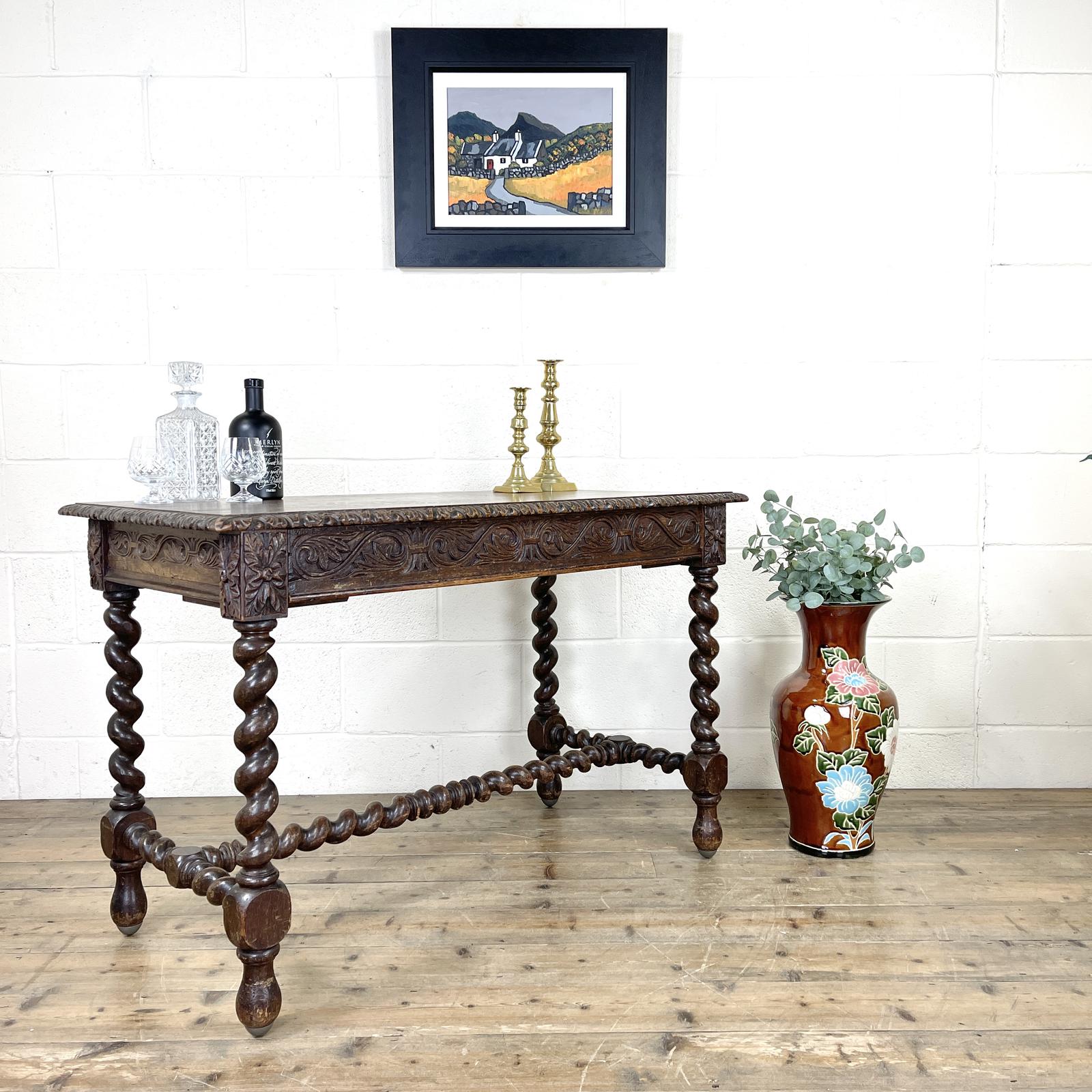 Antique 19th Century Carved Oak Table (1 of 11) Antique 19th Century Carved Oak Table (1 of 11)