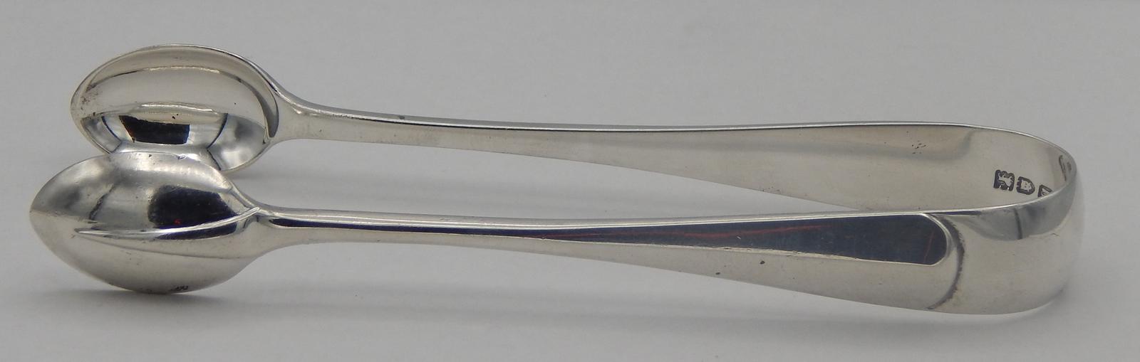 Pair of Hanoverian Pattern Sugar Tongs (1 of 6)