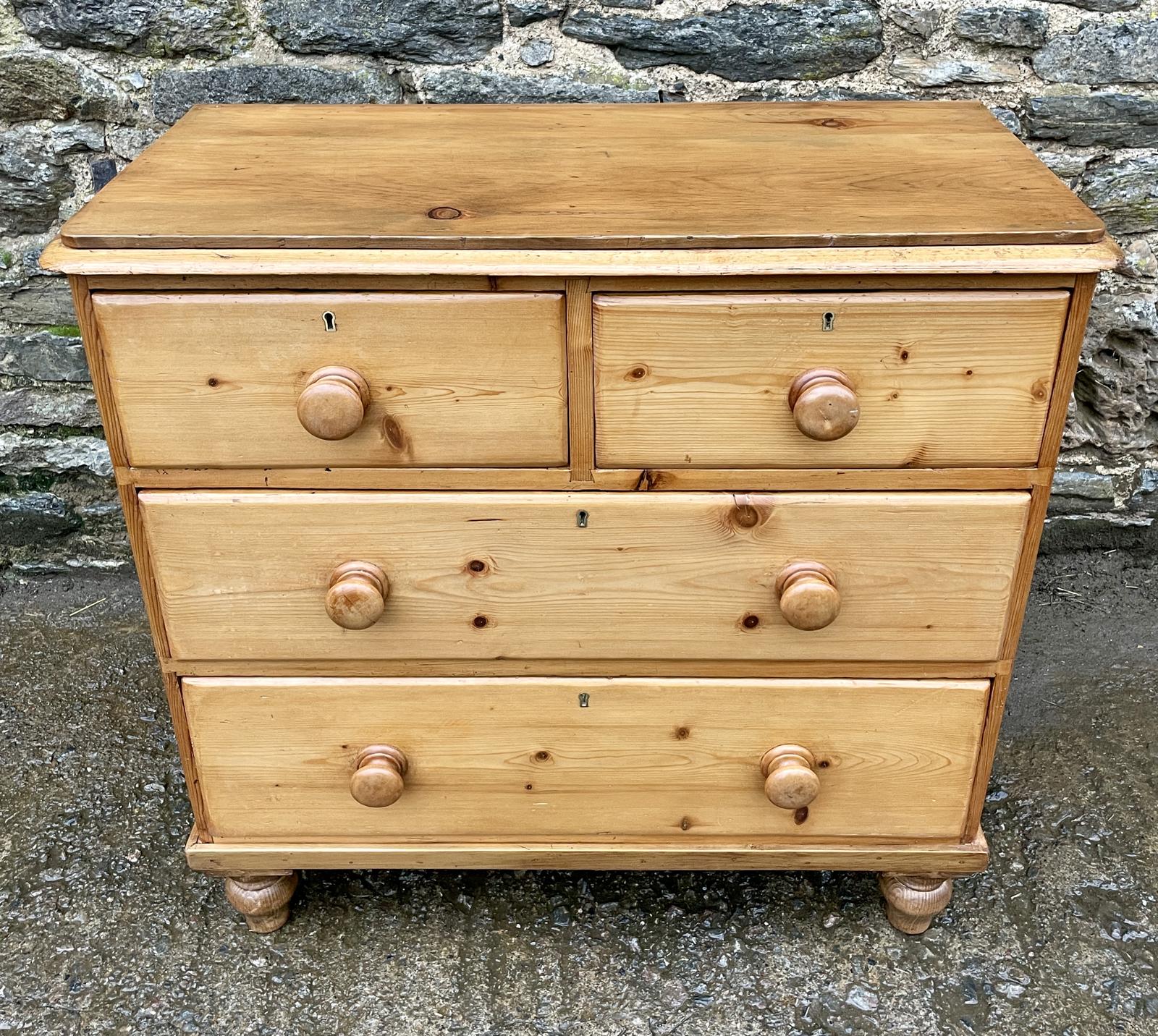 Antique Stripped Pine Chest of Drawers (1 of 13) Antique Stripped Pine Chest of Drawers (1 of 13)