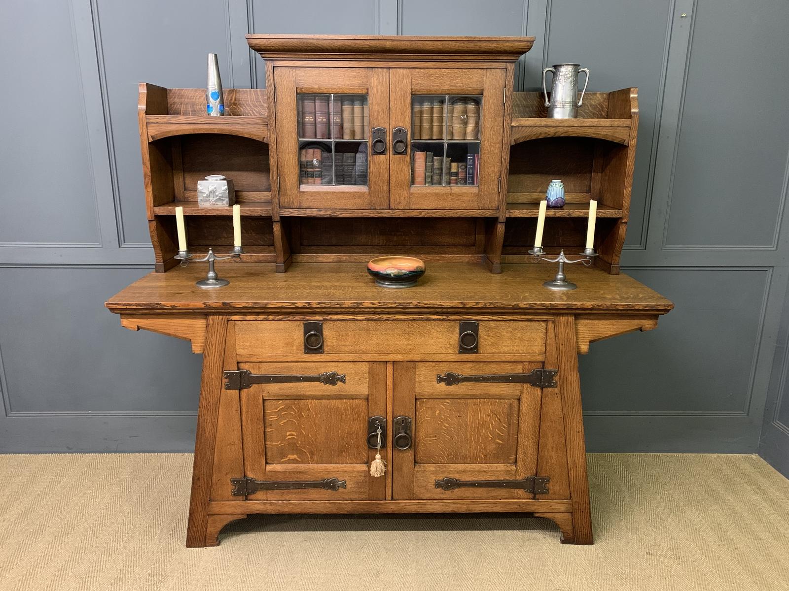 Liberty & Co Arts & Crafts Period Oak Dresser (1 of 24)