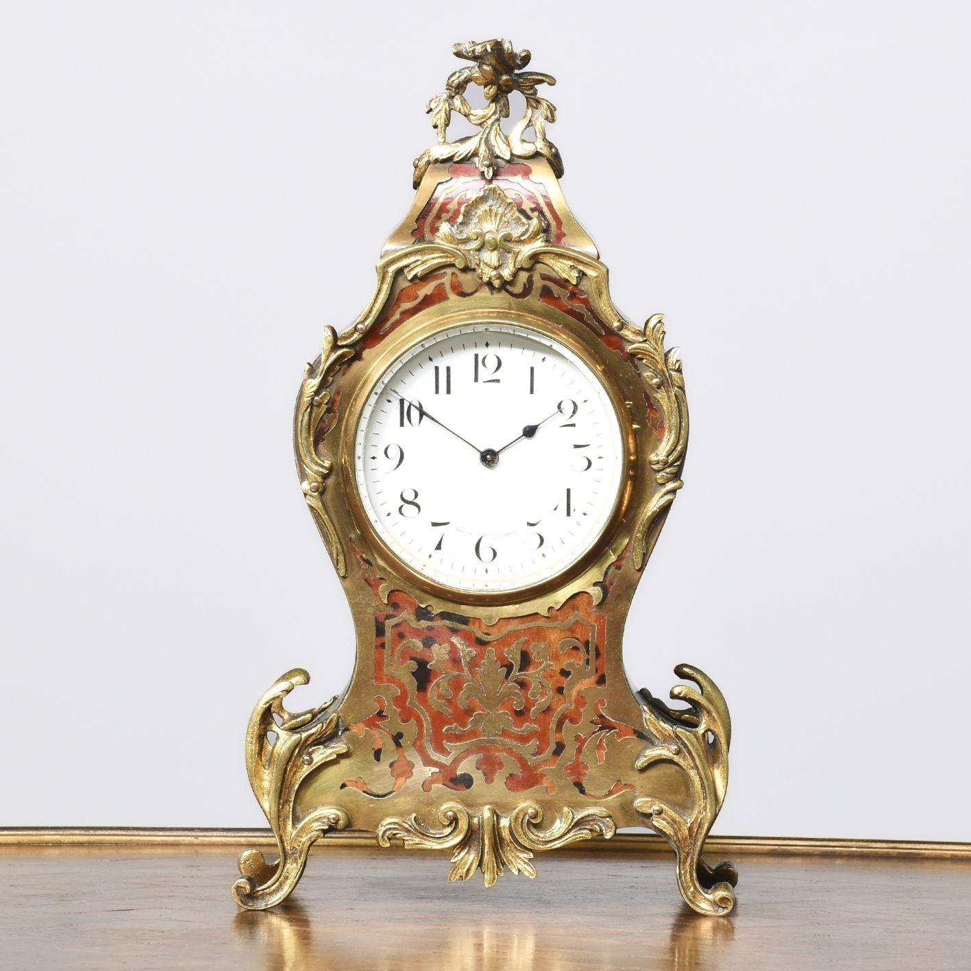 French Boulle Mantle Clock (1 of 7)