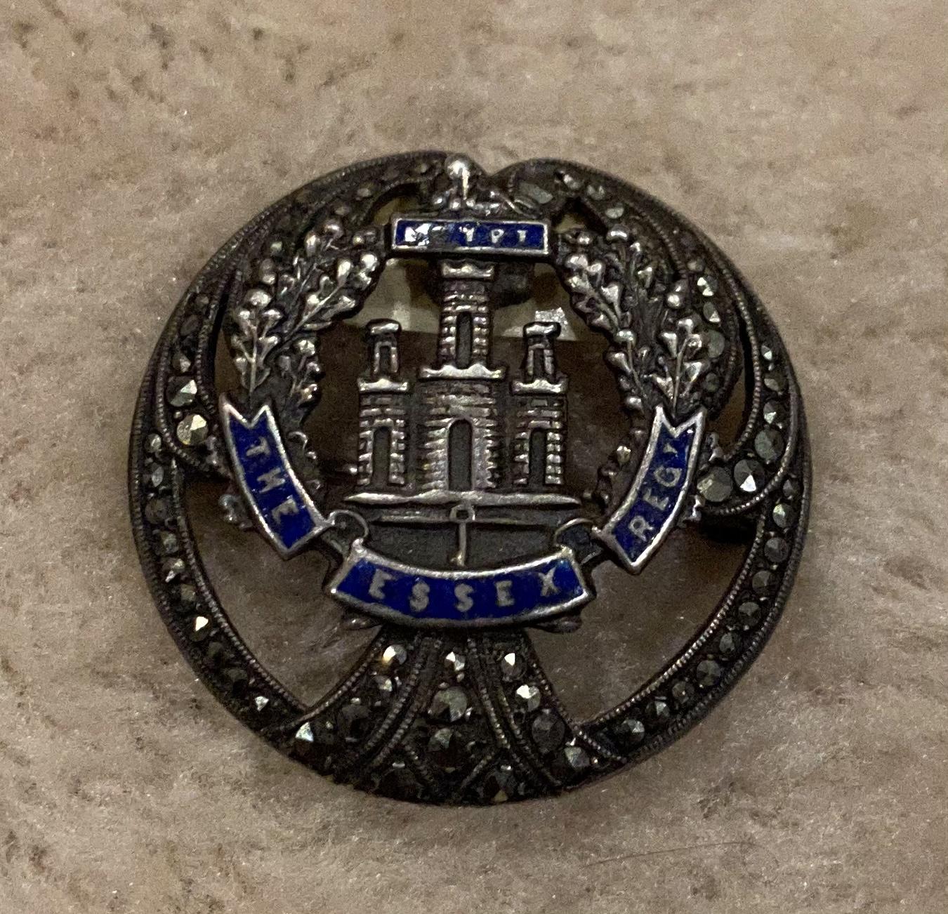 Sterling Silver Essex Regiment Brooch (1 of 3)