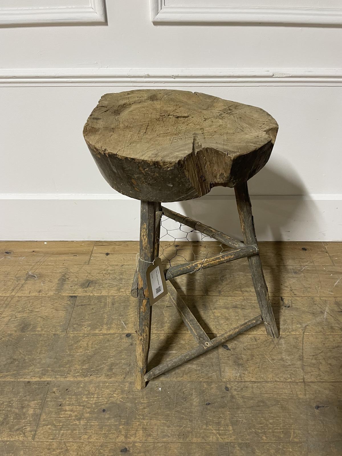19th Century Oak Chopping Block (1 of 7)