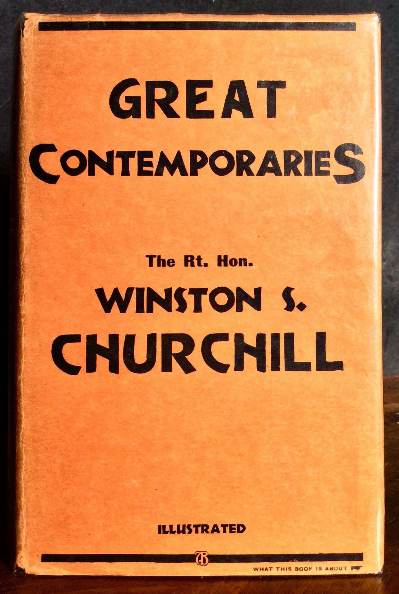 1937 Winston Spencer Churchill 1st Ed 1st Printing Great Contemporaries + Jacket (1 of 5)