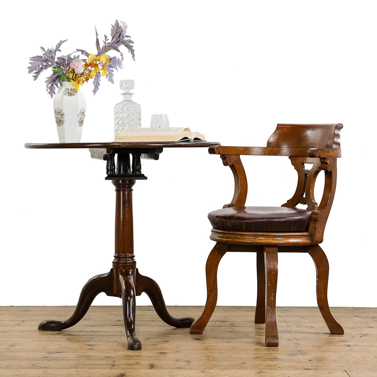 Antique Georgian Mahogany Tilt Top Table (1 of 10)