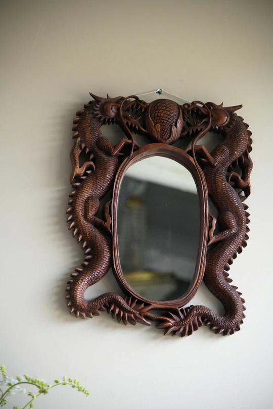 Carved Eastern Wall Mirror (1 of 11) Carved Eastern Wall Mirror (1 of 11)
