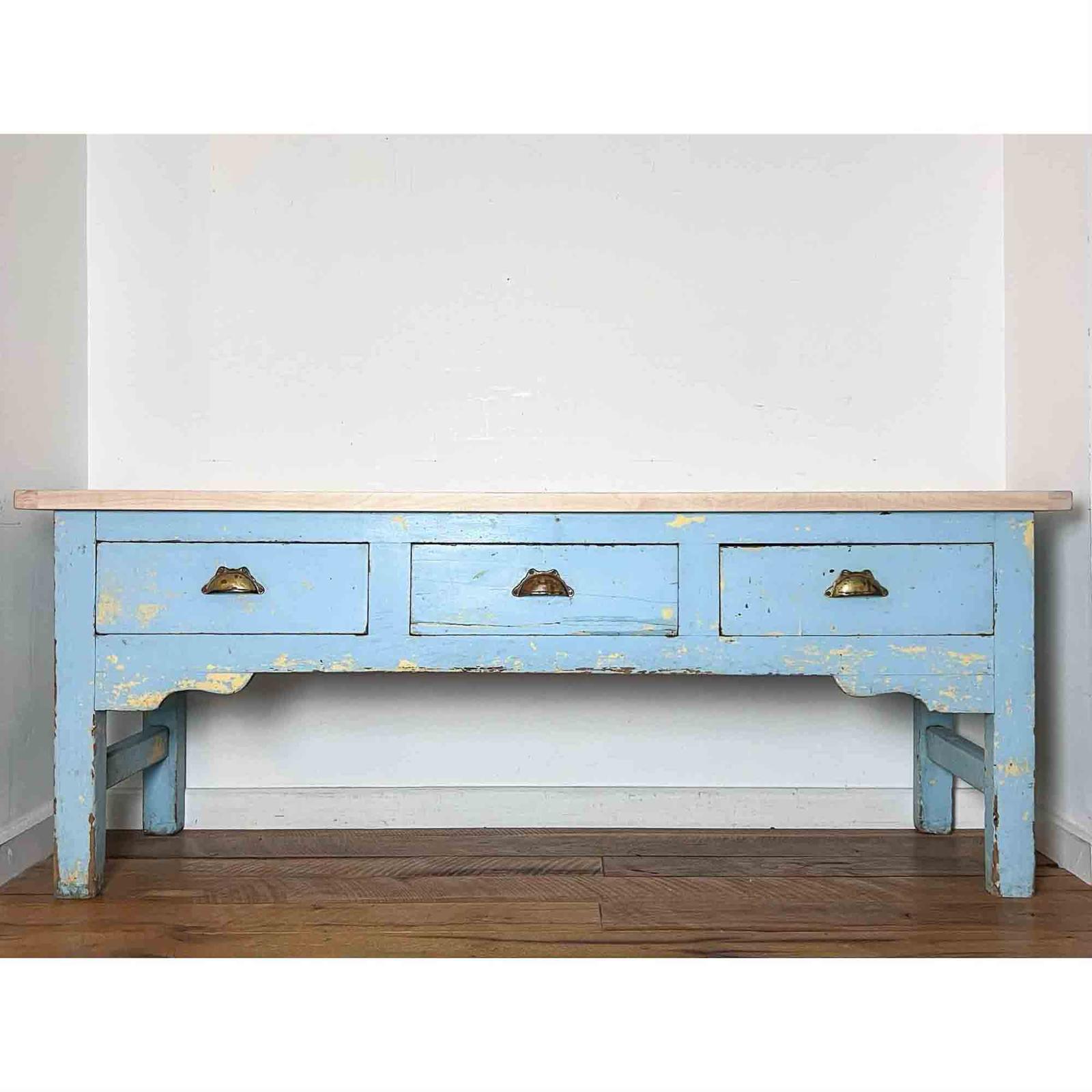 Rustic Antique Painted Pine Dairy Table (1 of 19) Rustic Antique Painted Pine Dairy Table (1 of 19)