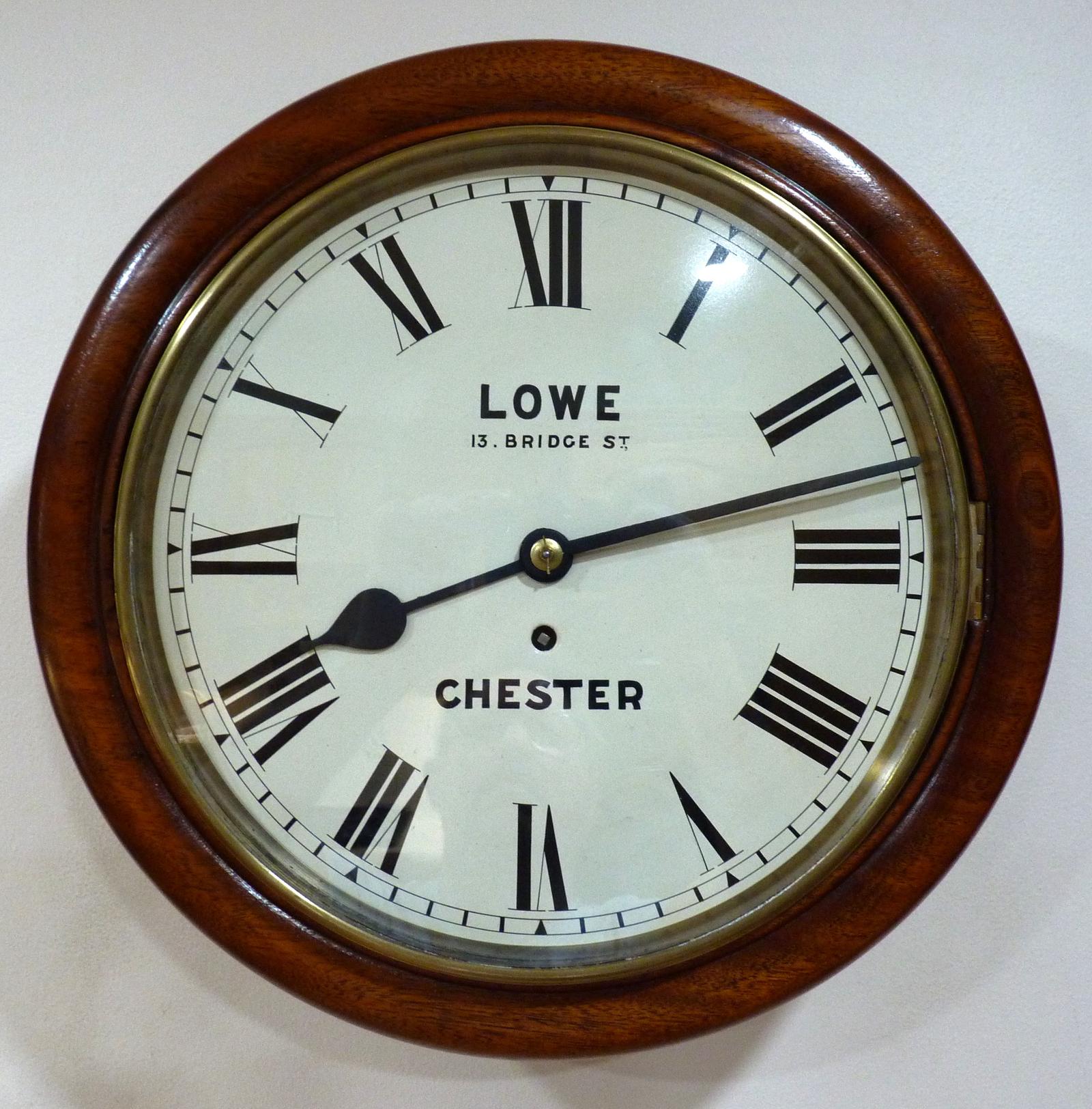 Superb 12” English Fusee Dial Timepiece by John Lowe of Chester 1869 (1 of 6) Superb 12” English Fusee Dial Timepiece by John Lowe of Chester 1869 (1 of 6)