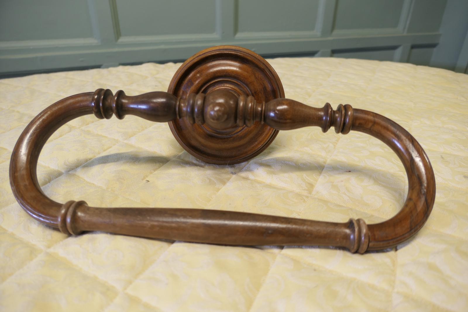 Walnut Ciel de Lit or Bed Canopy Curtain Frame (1 of 6)