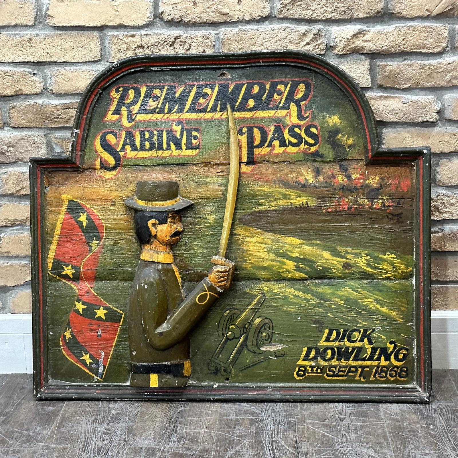 1950s Remember Sabine Pass Sign (1 of 3)