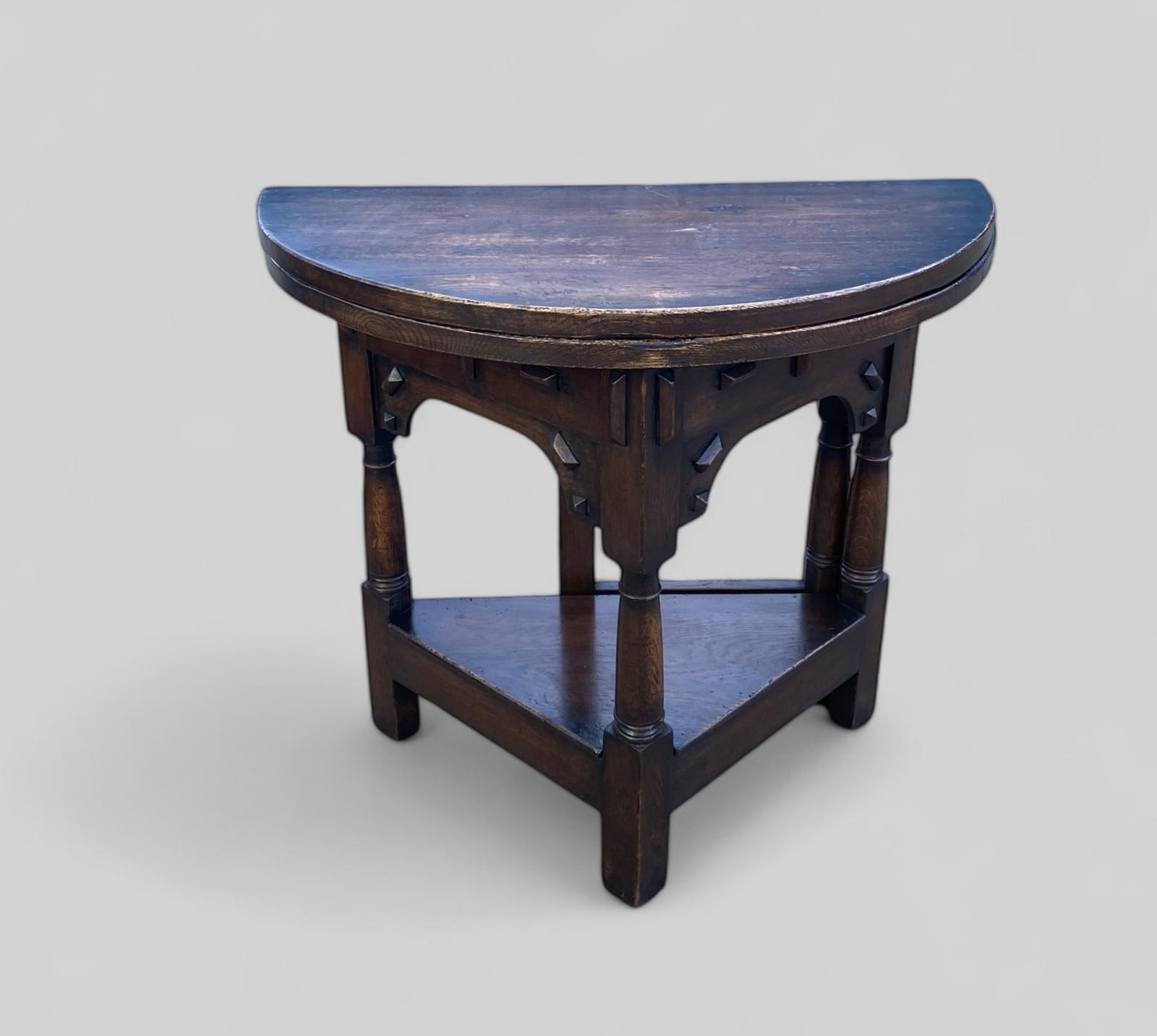 Half-round Folding Oak Table (1 of 16)