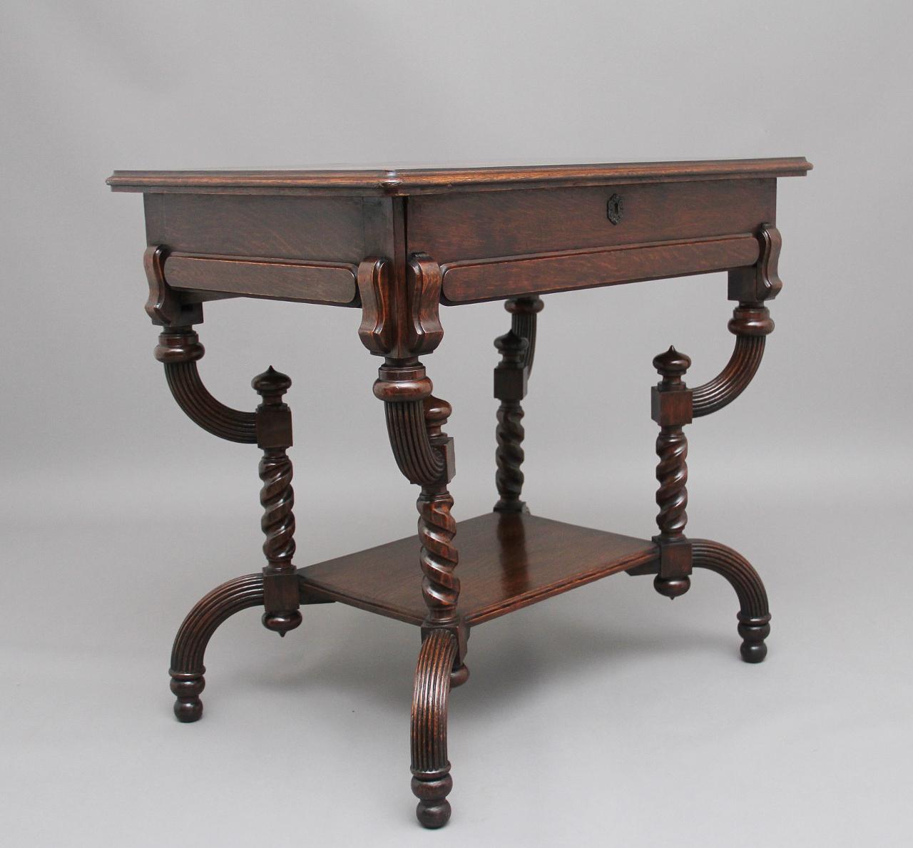 Early 20th Century Metamorphic Oak Desk (1 of 8)