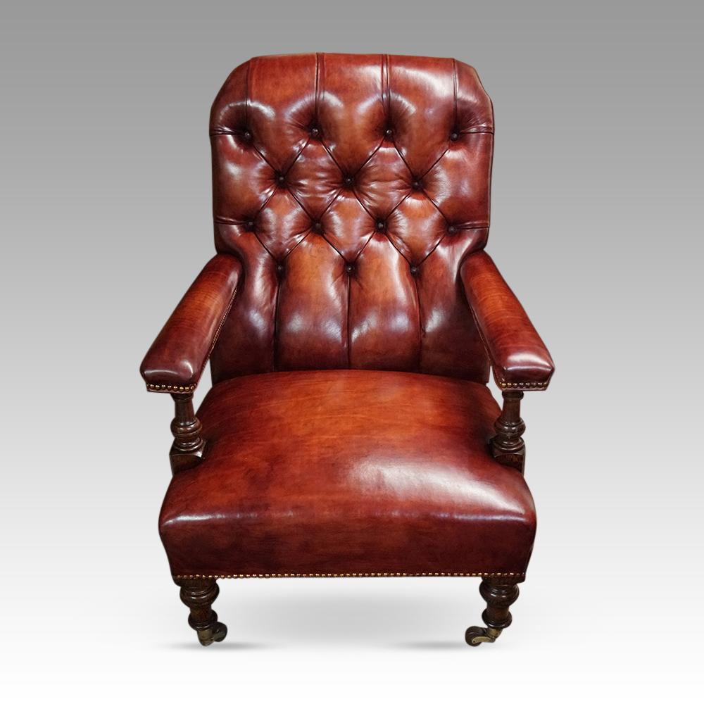 Victorian Leather Reading Chair LA467766