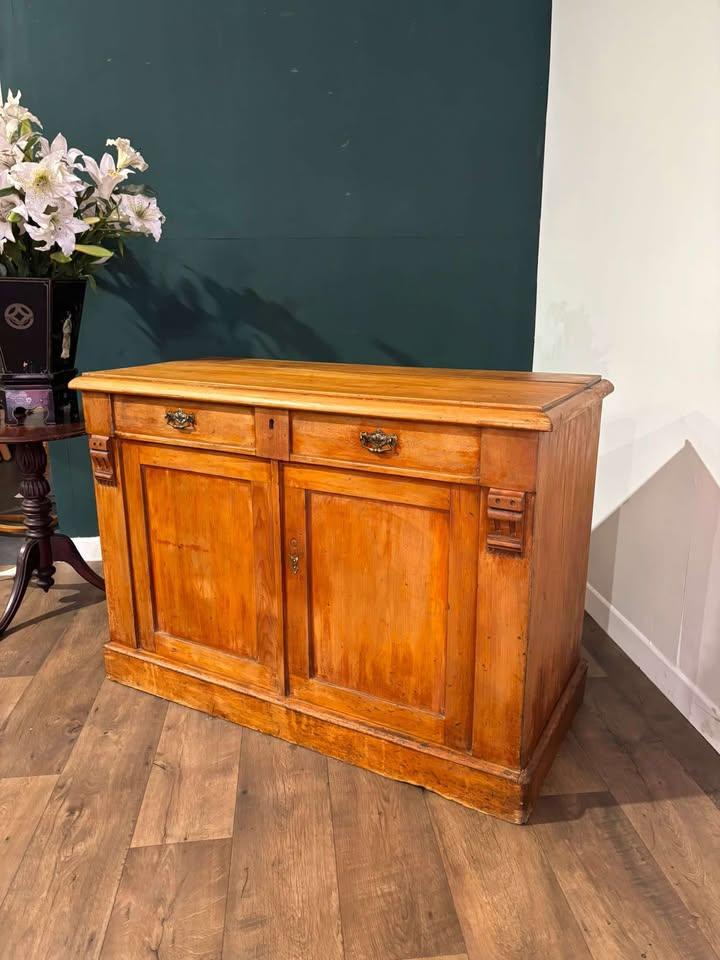 Victorian Pine Chiffonier Base - Linen Cupboard (1 of 16)