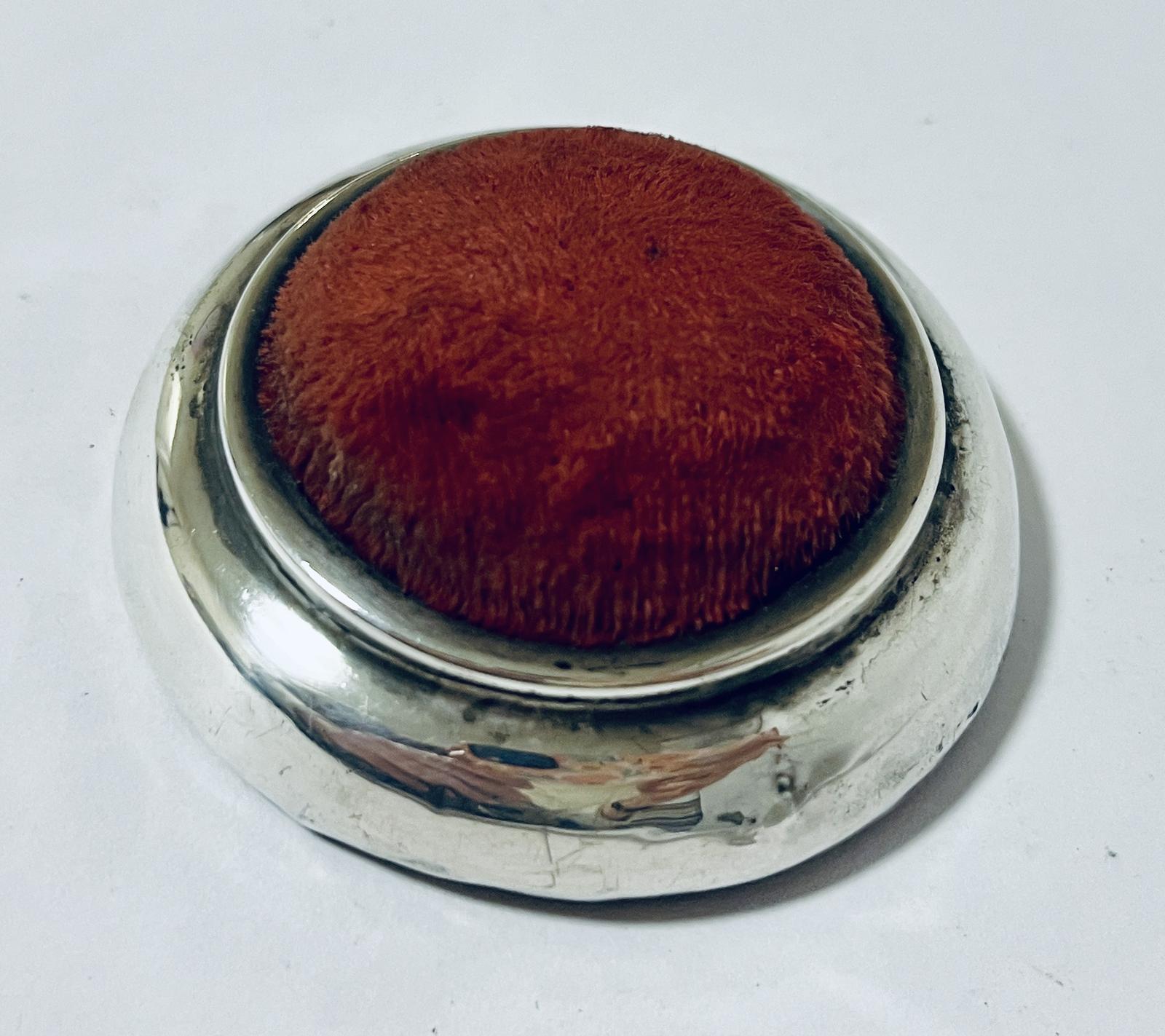 Antique Silver Pin Cushion (1 of 8) Antique Silver Pin Cushion (1 of 8)