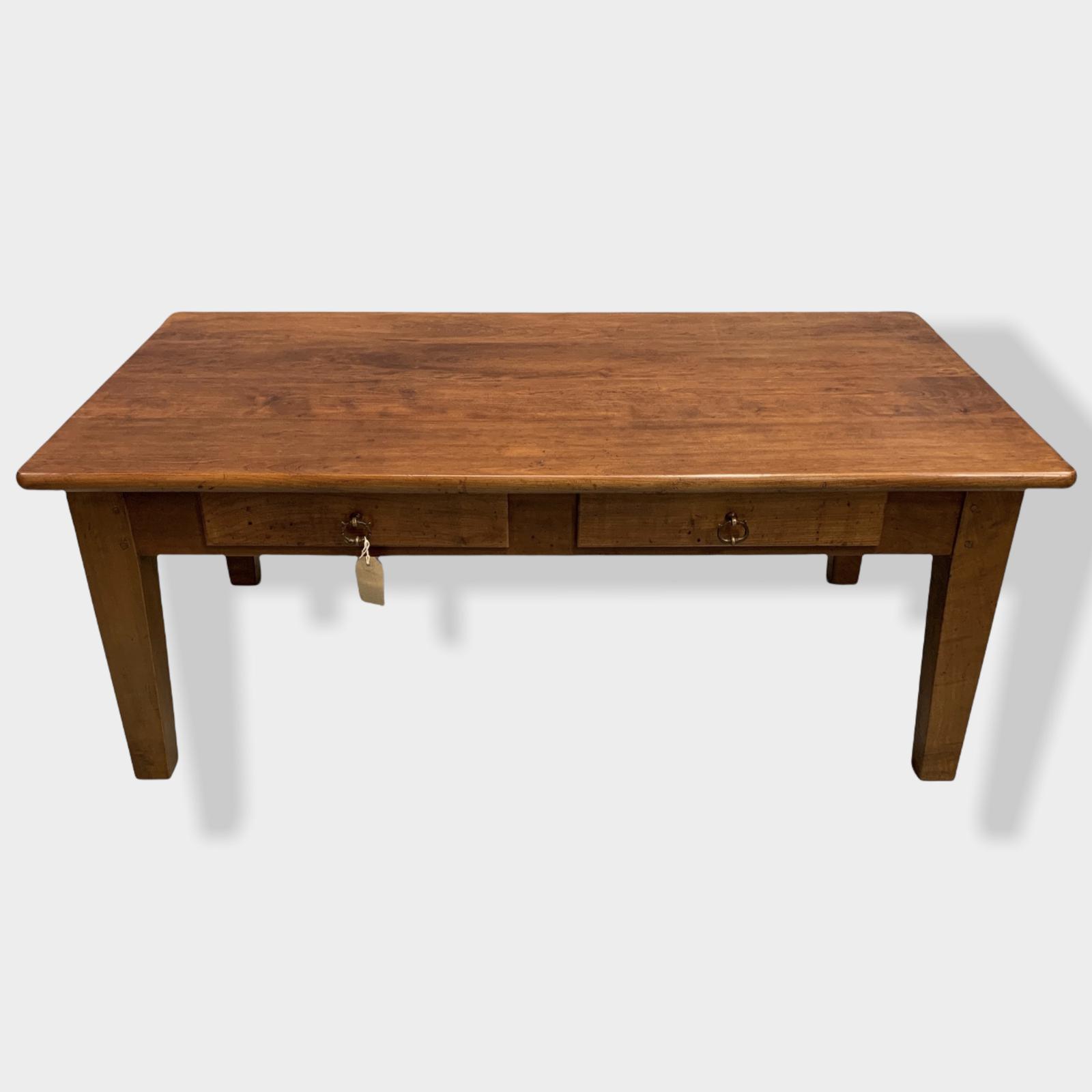 French Cherrywood Coffee Table with Drawers (1 of 5) French Cherrywood Coffee Table with Drawers (1 of 5)