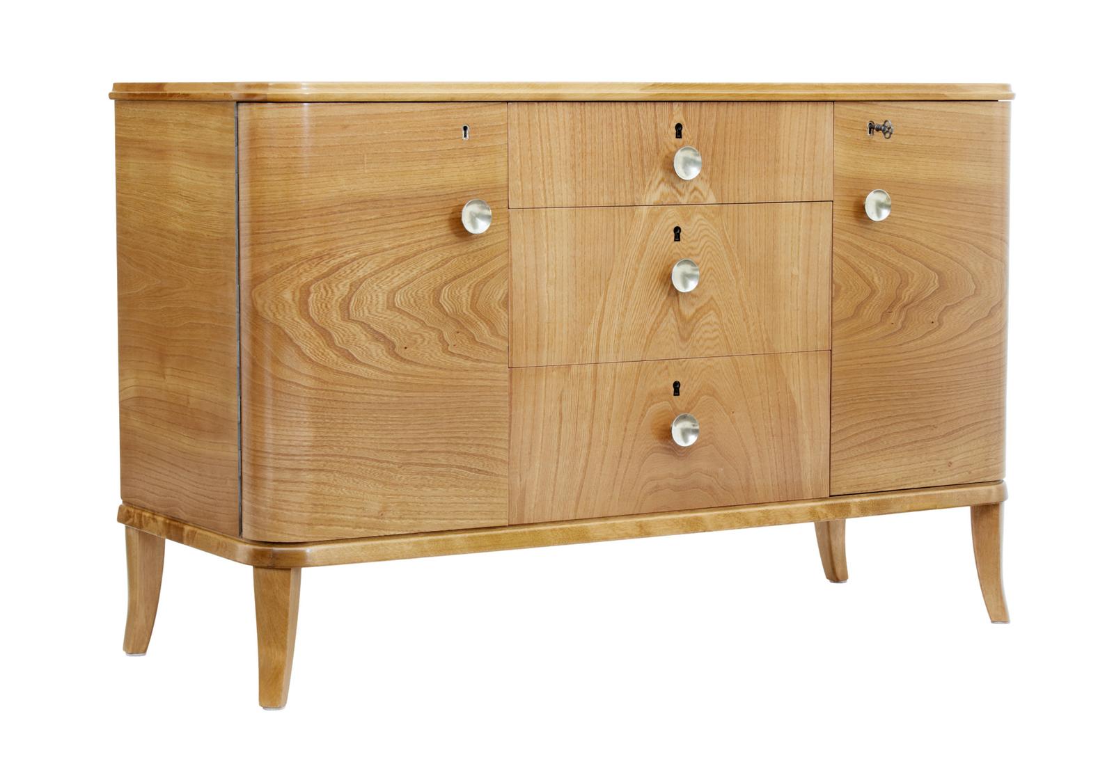 Mid Century Swedish Elm Chest of Drawers (1 of 10)