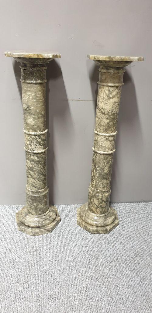 Pair of Alabaster Columns (1 of 1) Pair of Alabaster Columns (1 of 1)