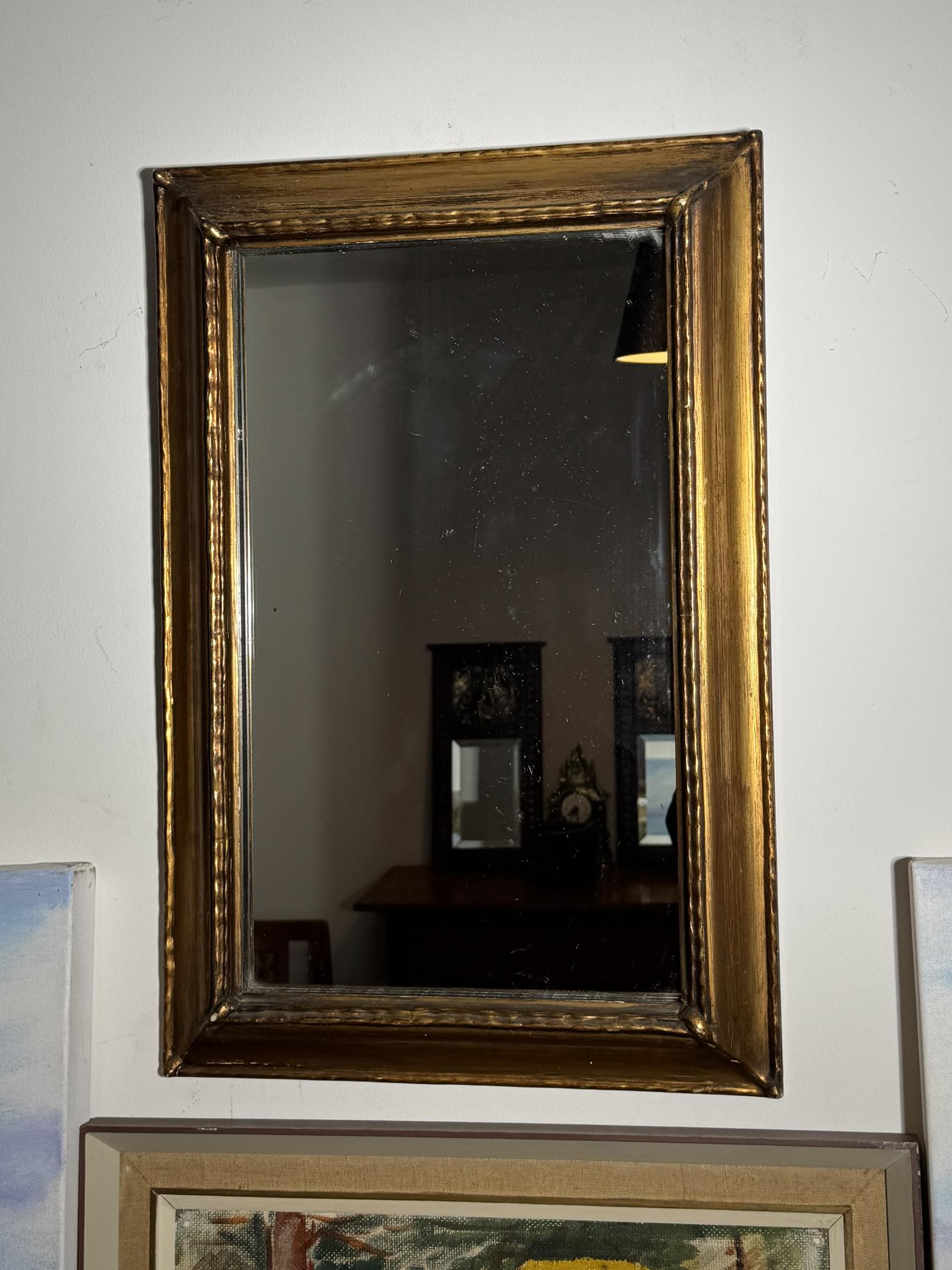 Antique Gilt & Gesso Cushion Mirror (1 of 8)