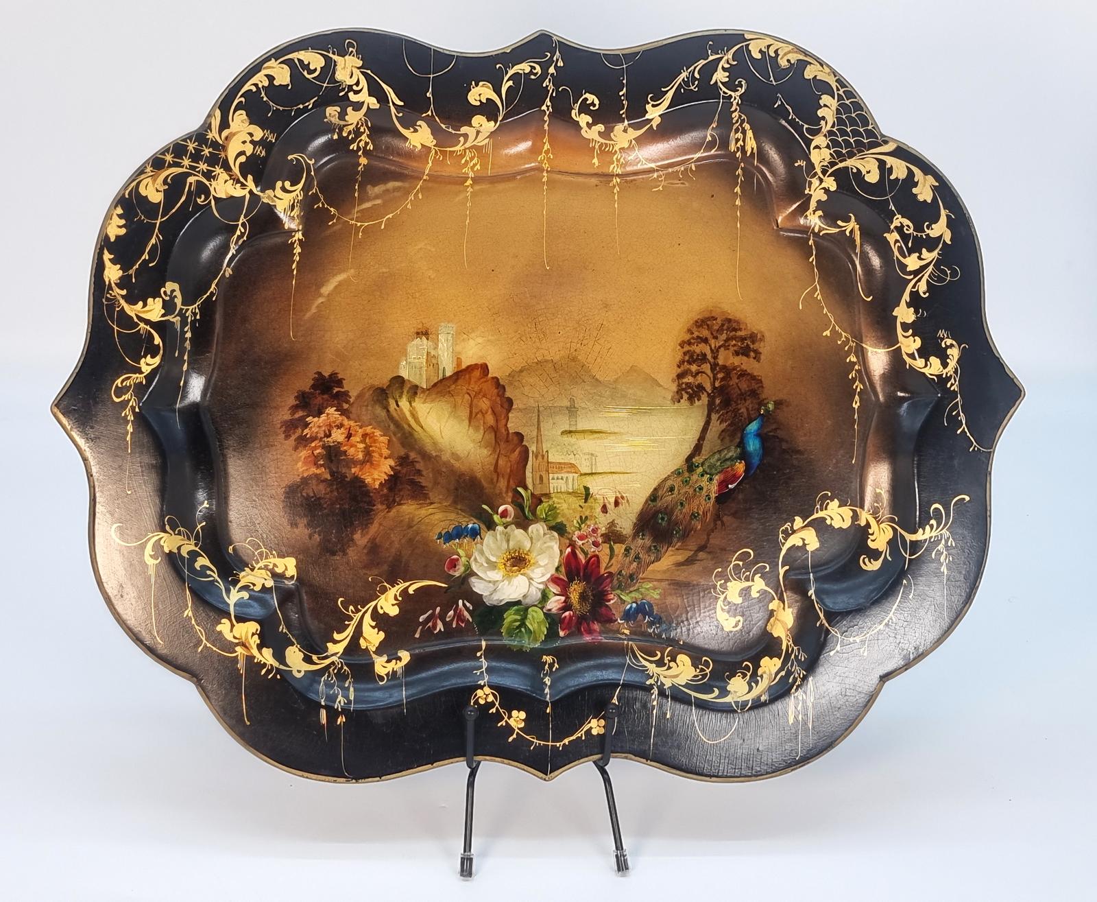 An English Papier Mâché Tray, Circa 1840 (1 of 12) An English Papier Mâché Tray, Circa 1840 (1 of 12)