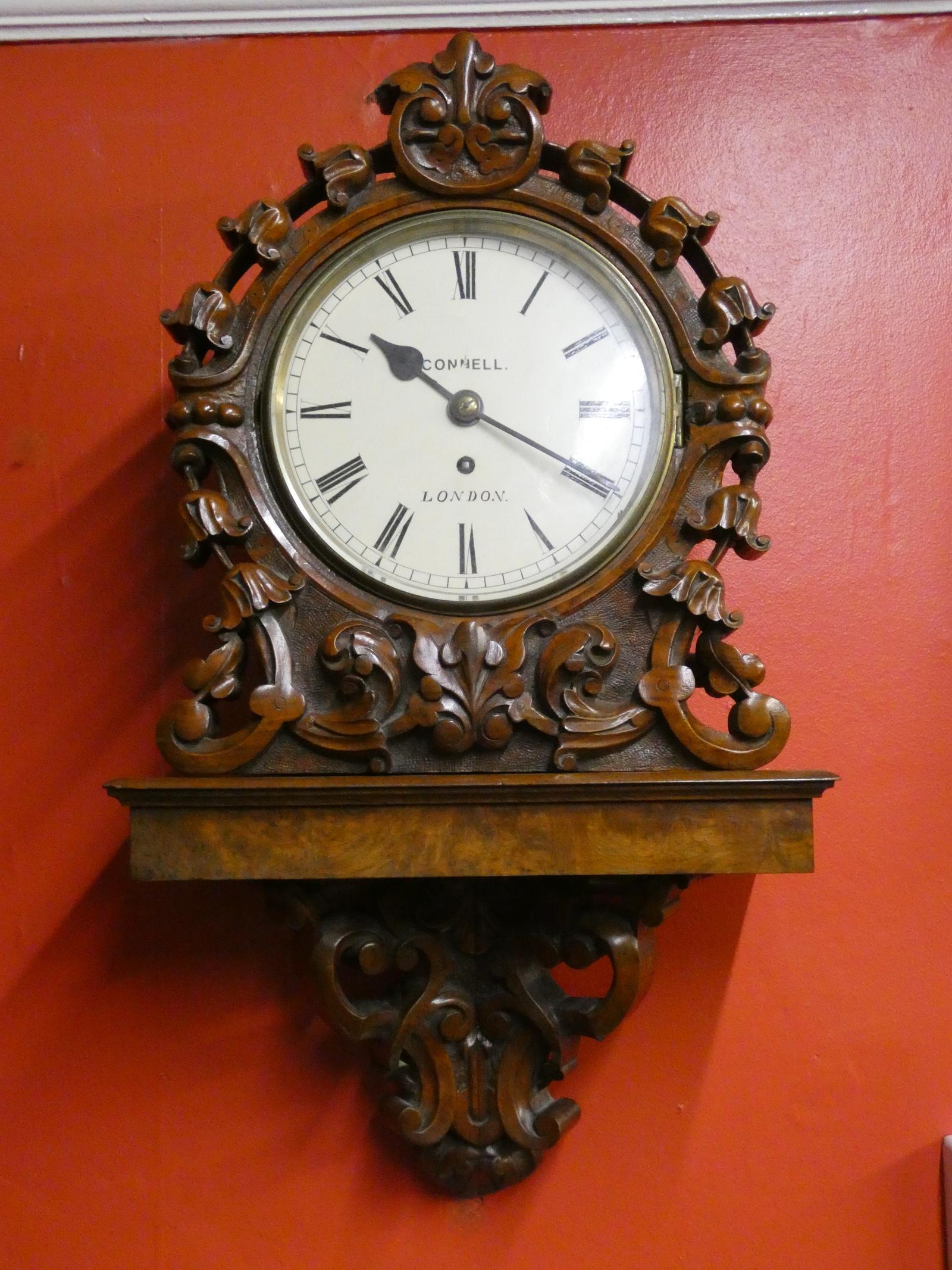 Walnut Bracket Clock - Connell of London (1 of 8)