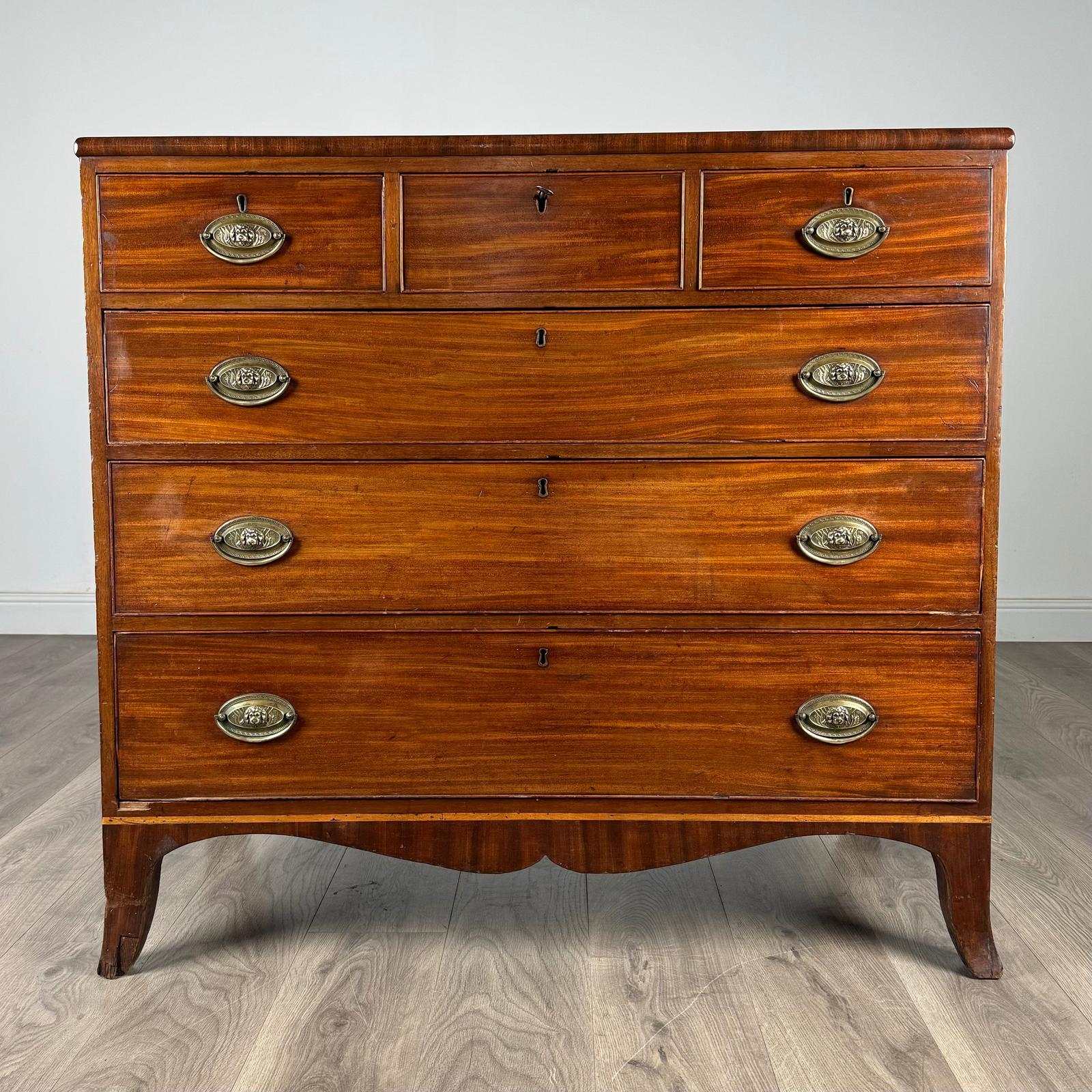 Antique 18th Century Mahogany Chest Of Drawers (1 of 12)