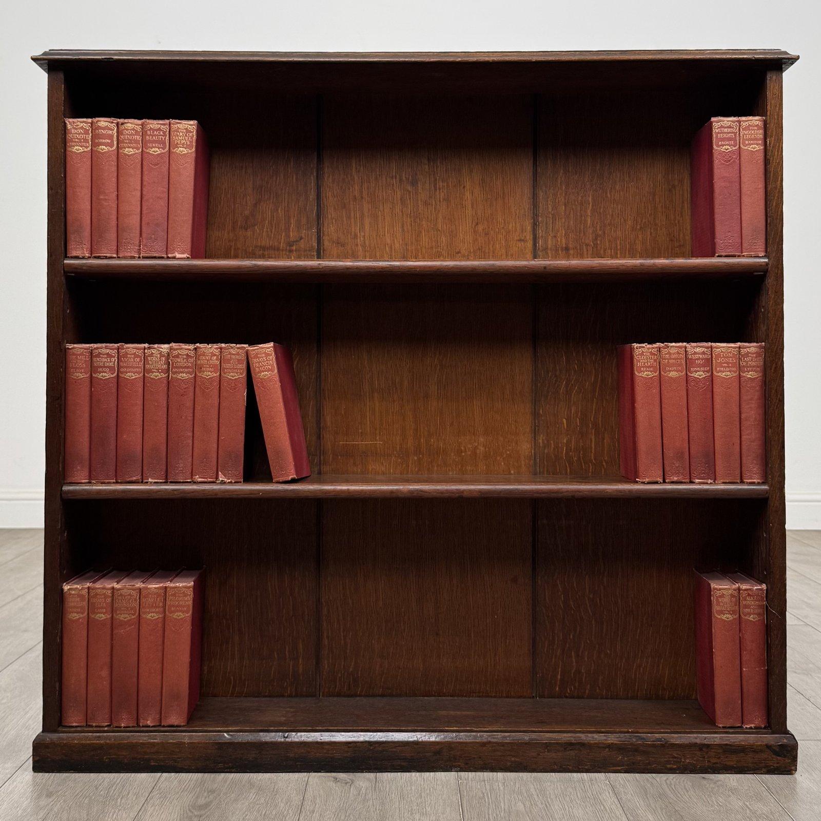 Antique Edwardian Oak Open Bookcase | Slim with Adjustable Shelves | AF-6673 (1 of 9) Antique Edwardian Oak Open Bookcase | Slim with Adjustable Shelves | AF-6673 (1 of 9)