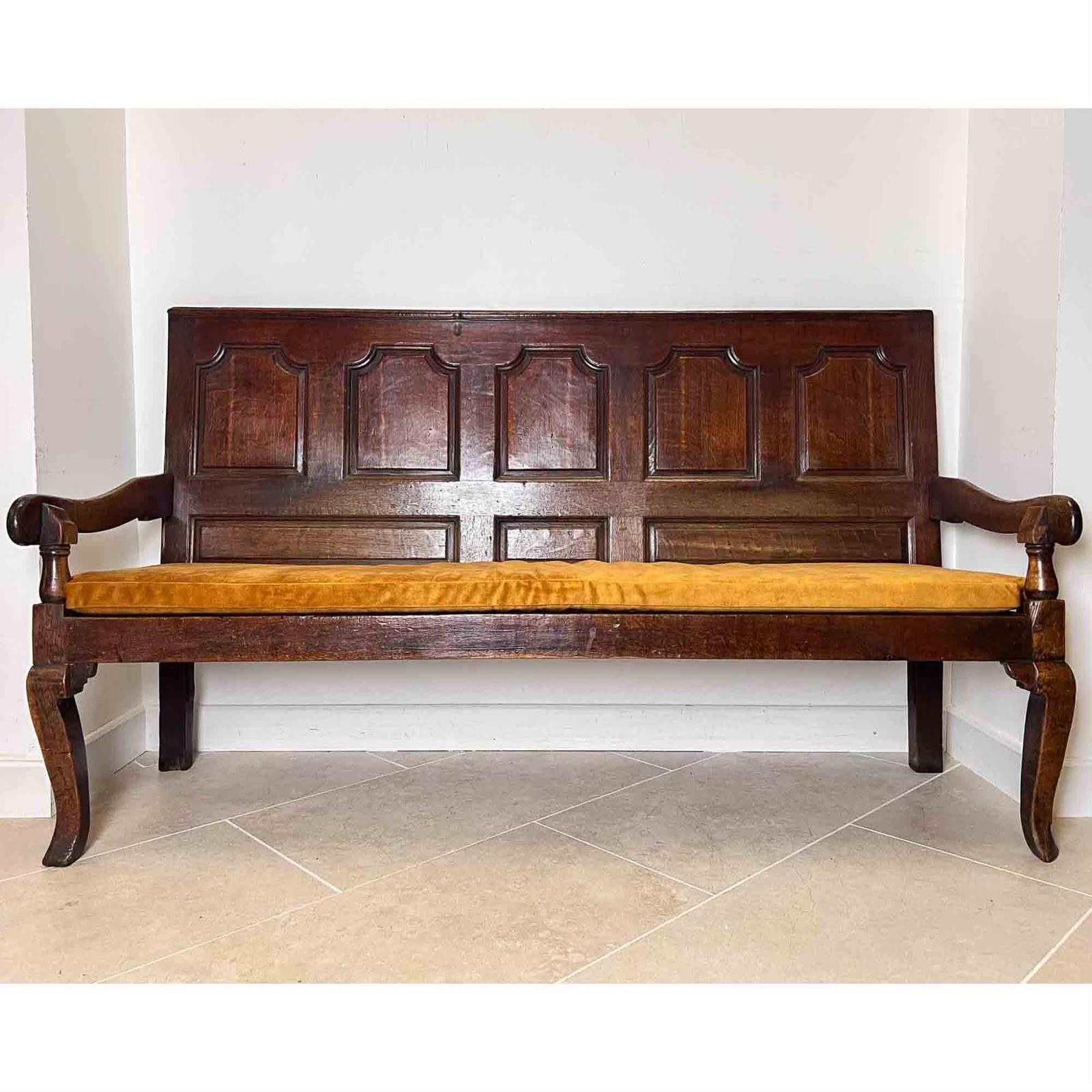 Georgian Oak Settle with Eight Panel Back (1 of 23) Georgian Oak Settle with Eight Panel Back (1 of 23)
