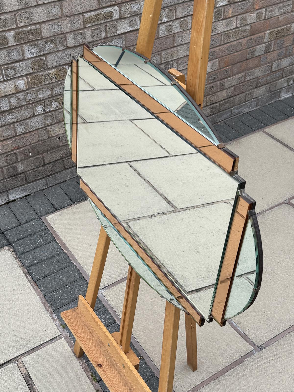 Large Oval Deco Mirror (1 of 5)