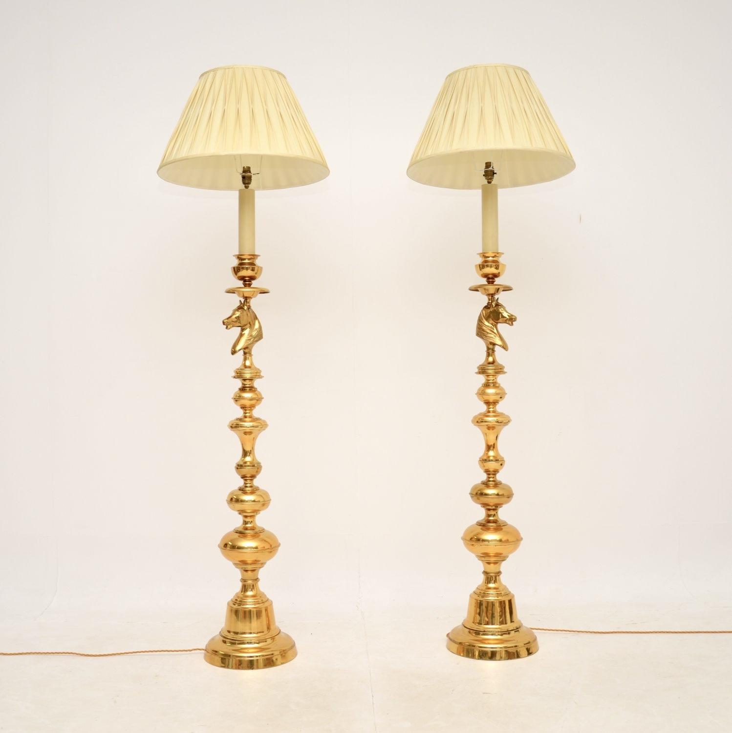Pair of Vintage Swedish Brass Floor Lamps (1 of 10) Pair of Vintage Swedish Brass Floor Lamps (1 of 10)