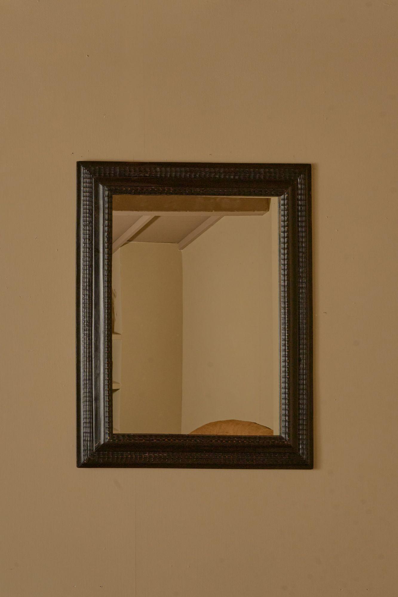 19th Century Italian Ebonised Mirror - No 3 (1 of 4) 19th Century Italian Ebonised Mirror - No 3 (1 of 4)