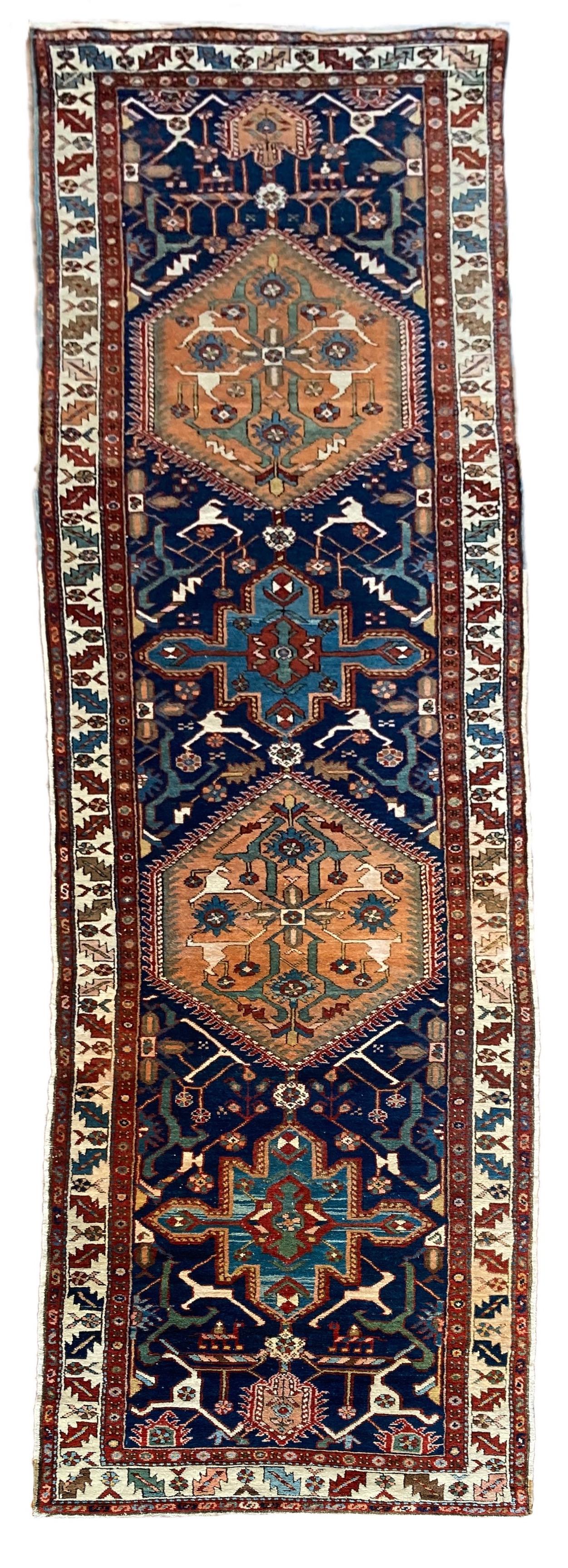 Antique Heriz Runner 4.35m x 1.04m (1 of 14) Antique Heriz Runner 4.35m x 1.04m (1 of 14)