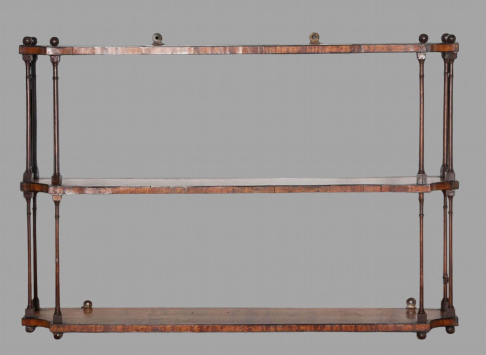 Attractive 19th Century Satinwood Wall Shelves (1 of 5)