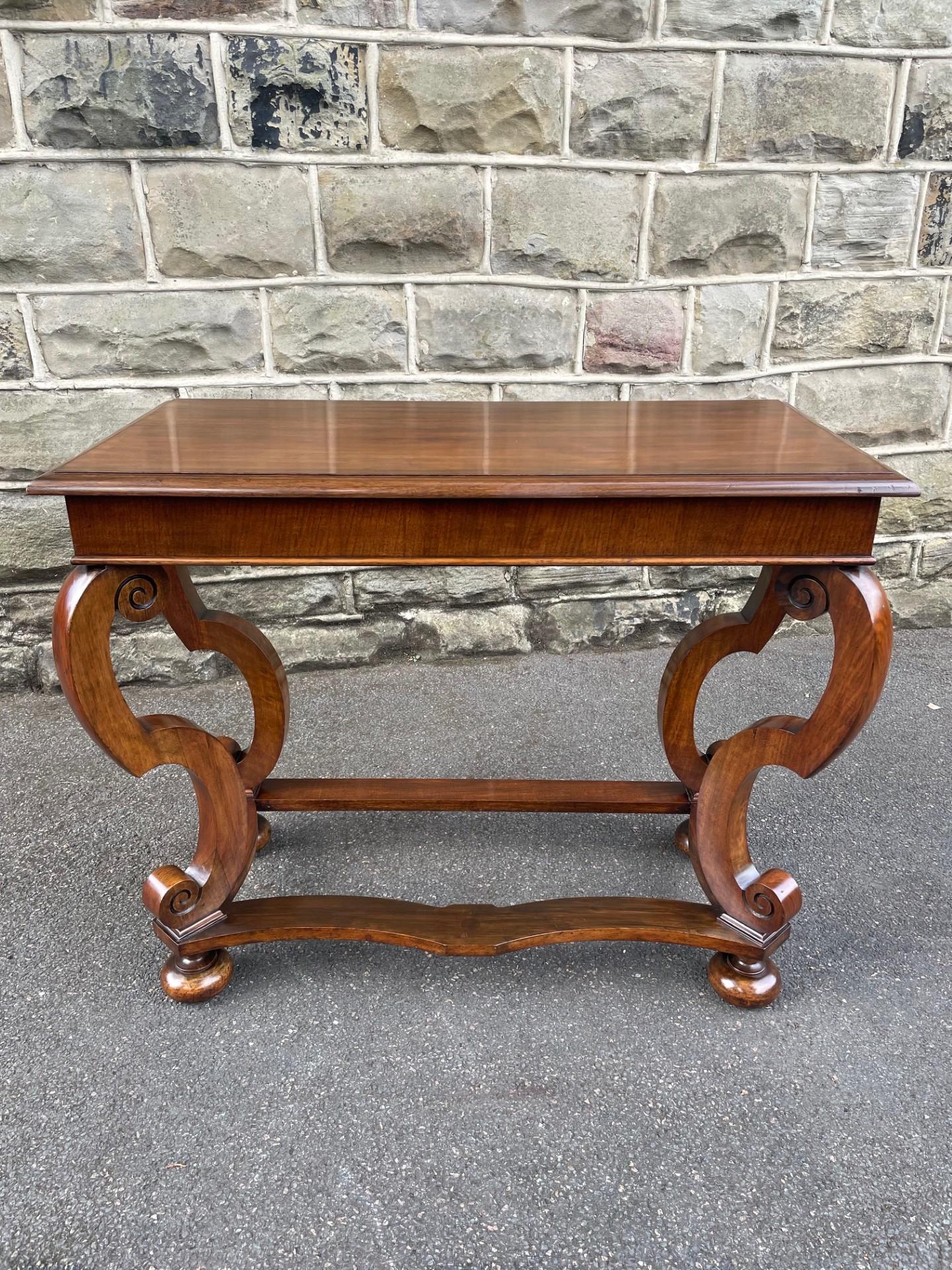 Antique Walnut Console Table Side Table (1 of 11)
